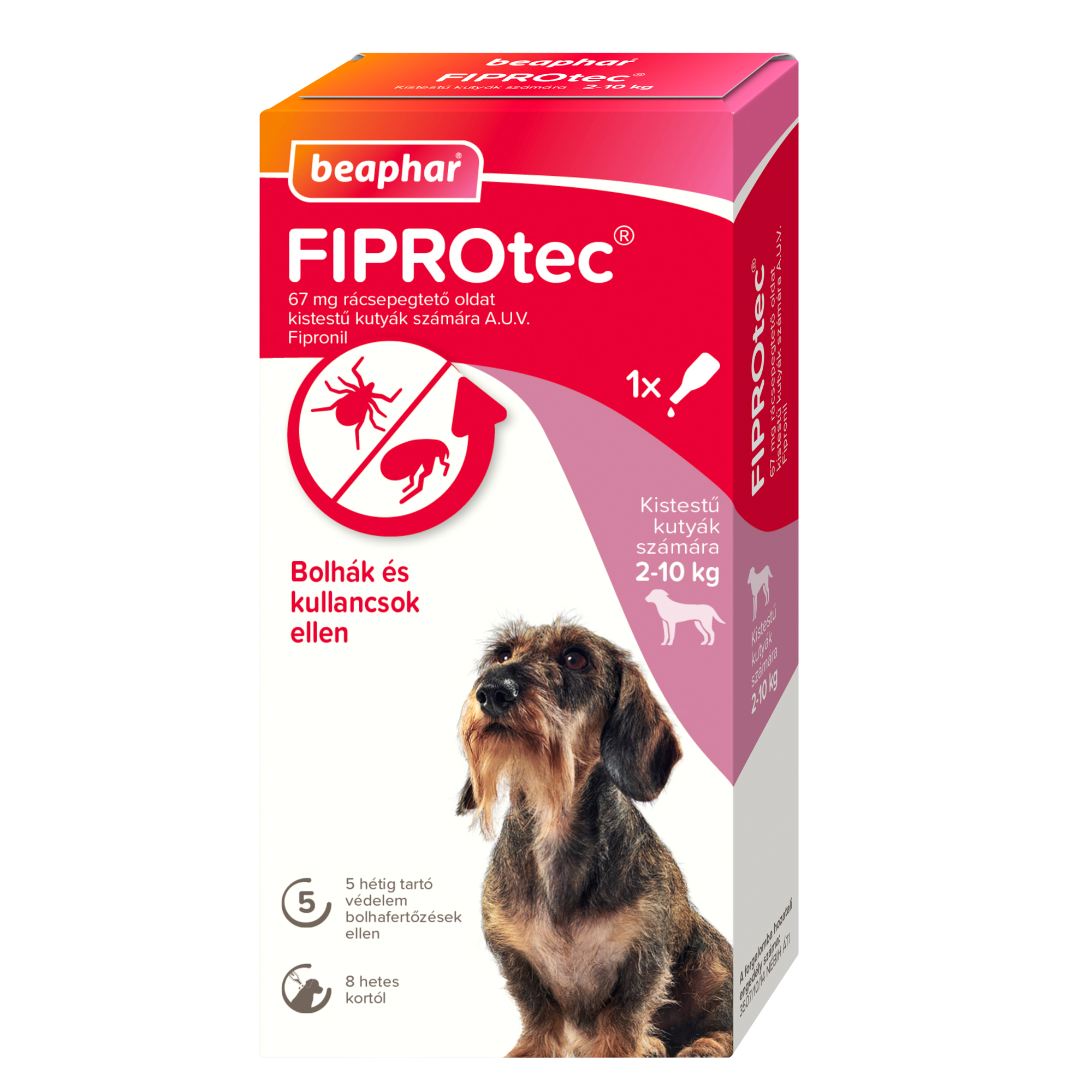 FIPROtec® Dog S (1x) bolha- és kullancsirtó spot-on