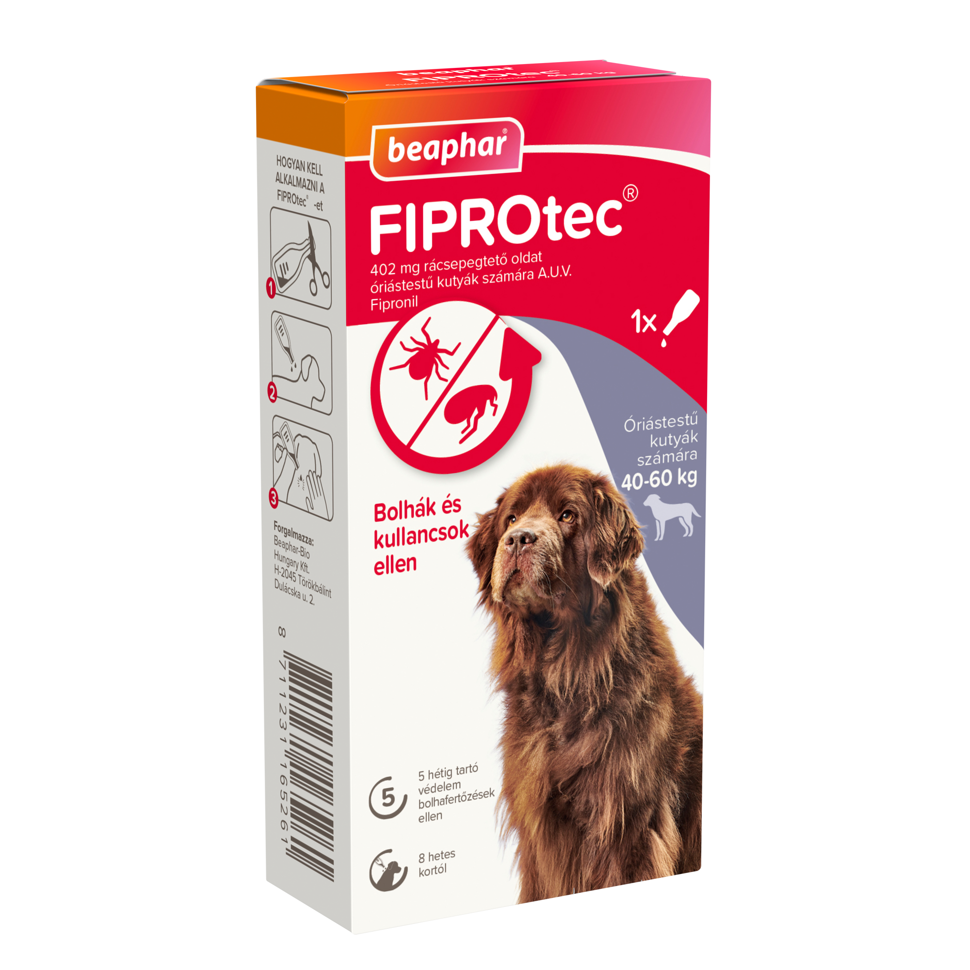 FIPROtec® Dog XL (1x) bolha- és kullancsirtó spot-on