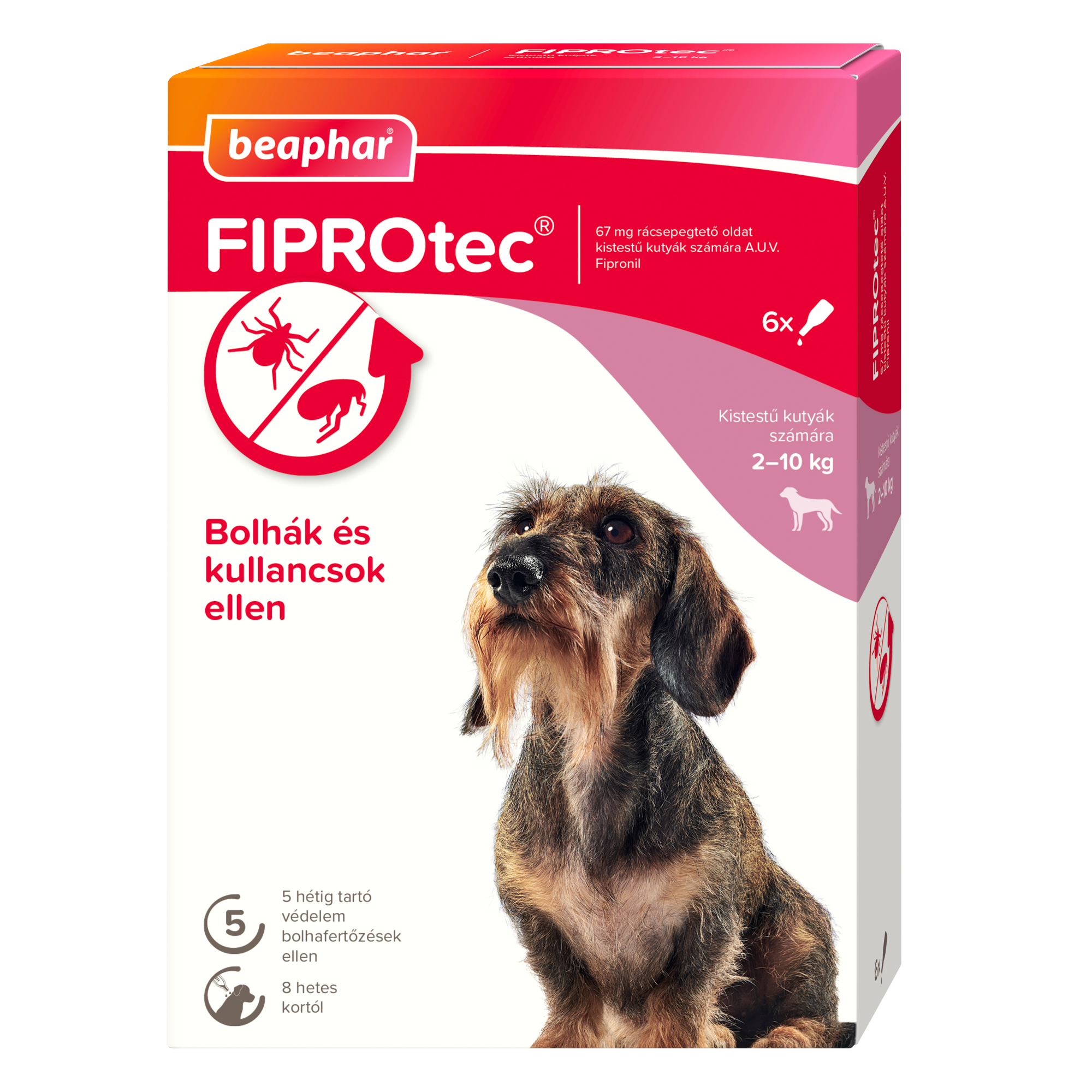 FIPROtec® Dog S (6x) bolha- és kullancsirtó spot-on