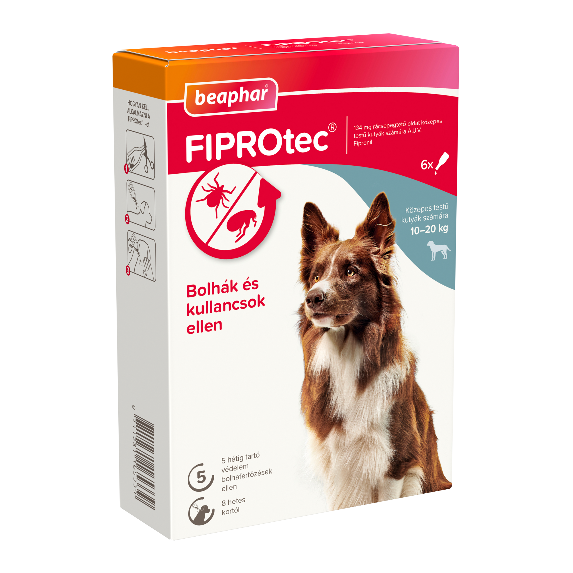 FIPROtec® Dog M (6x) bolha- és kullancsirtó spot-on