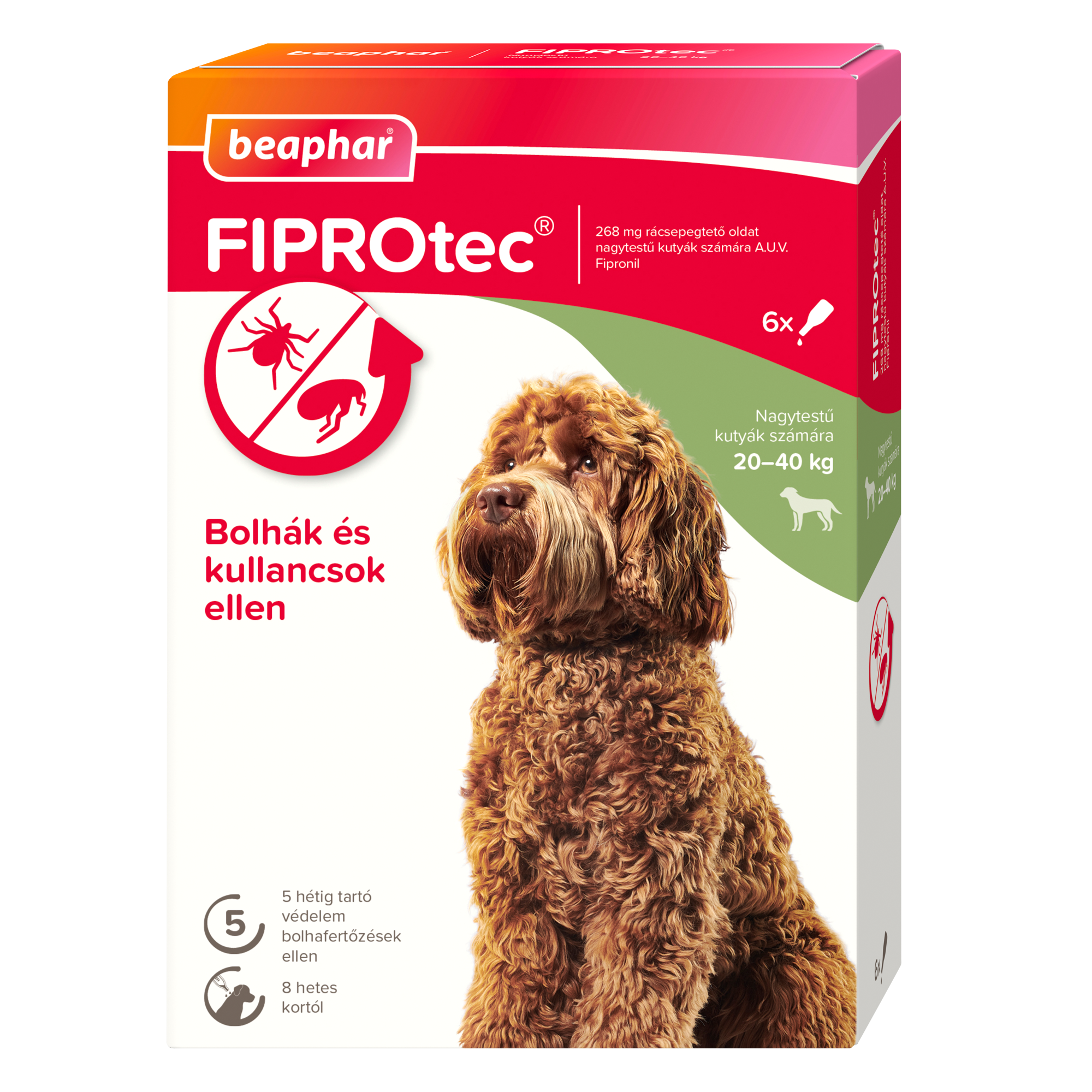 FIPROtec® Dog L (6x) bolha- és kullancsirtó spot-on