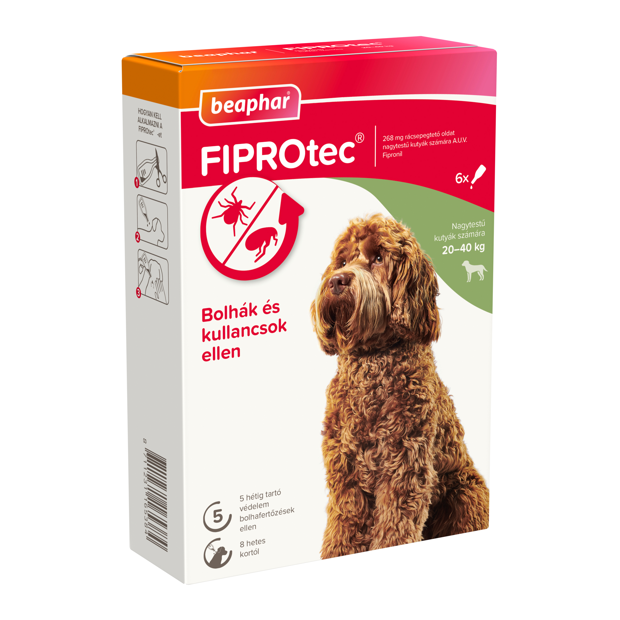 FIPROtec® Dog L (6x) bolha- és kullancsirtó spot-on