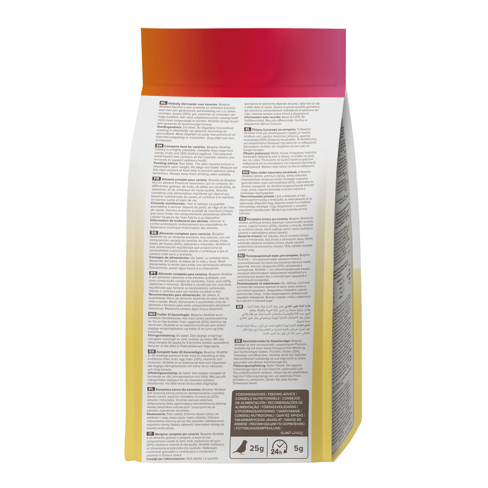 XtraVital Alimentation complète pour Canaris - 500 g