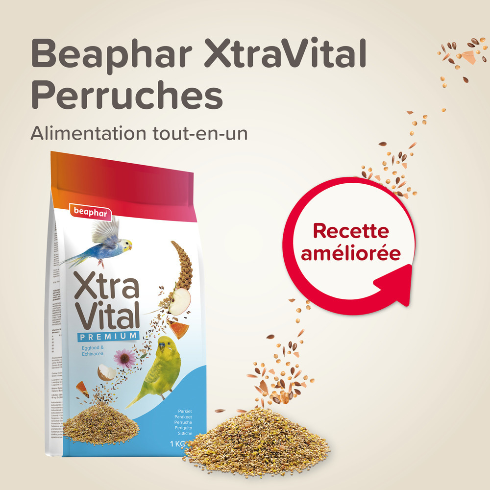 XtraVital Alimentation complète pour Perruches - 1 kg