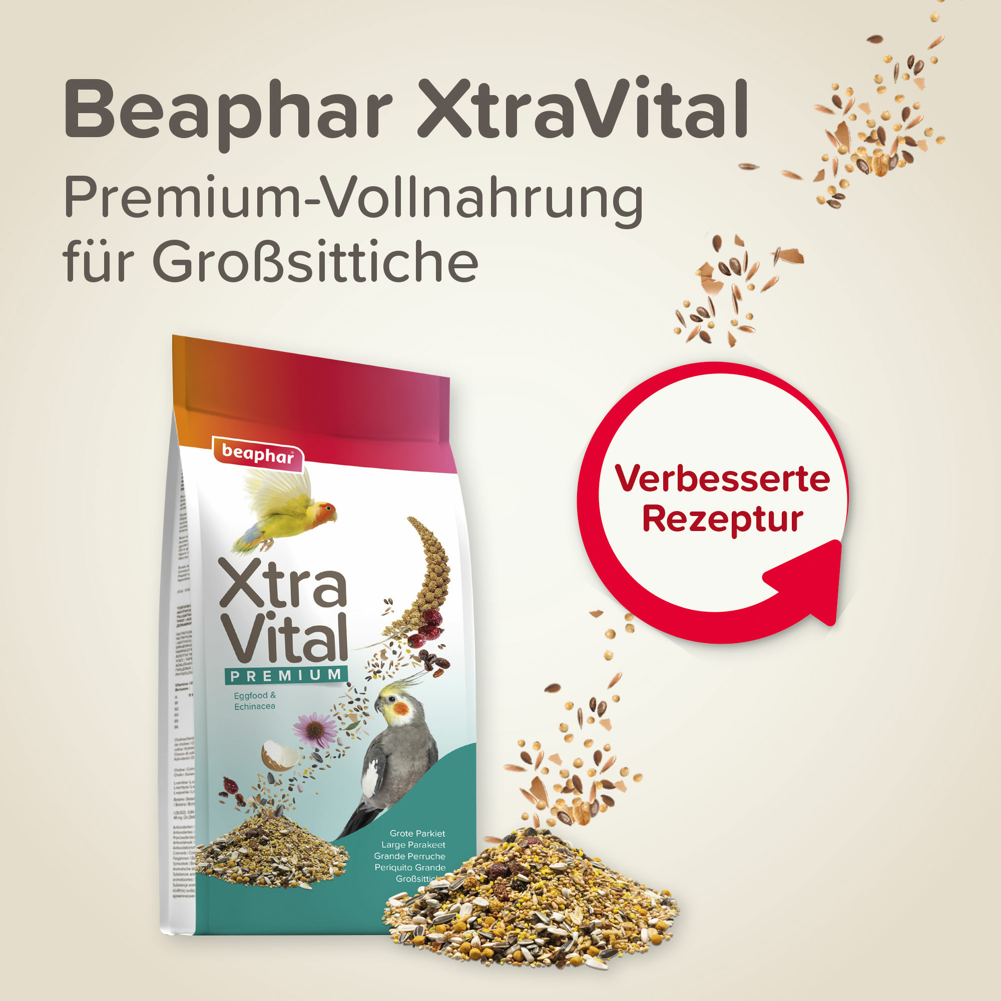 Beaphar XtraVital Großsittich, 500g