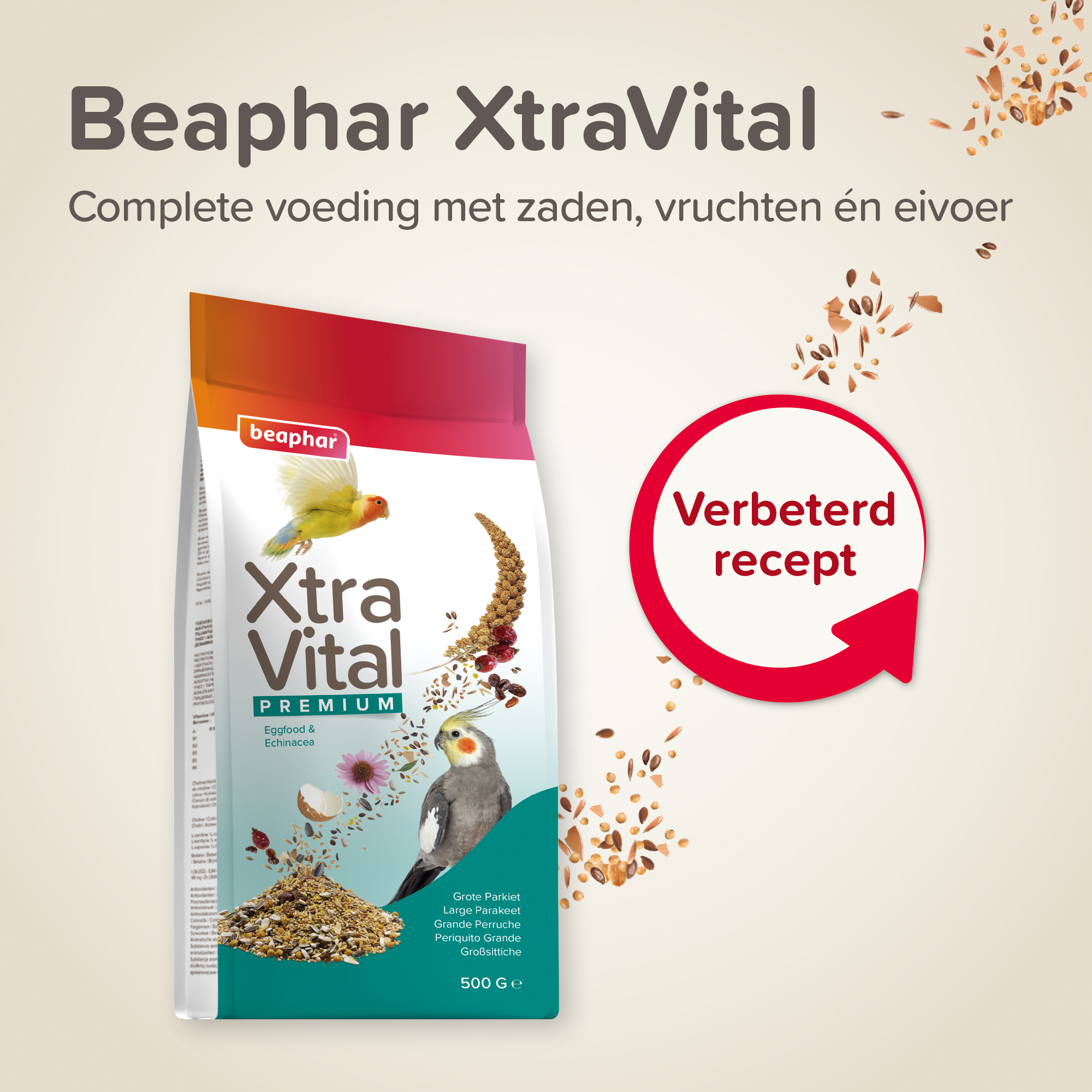 Beaphar XtraVital grote parkiet 500g