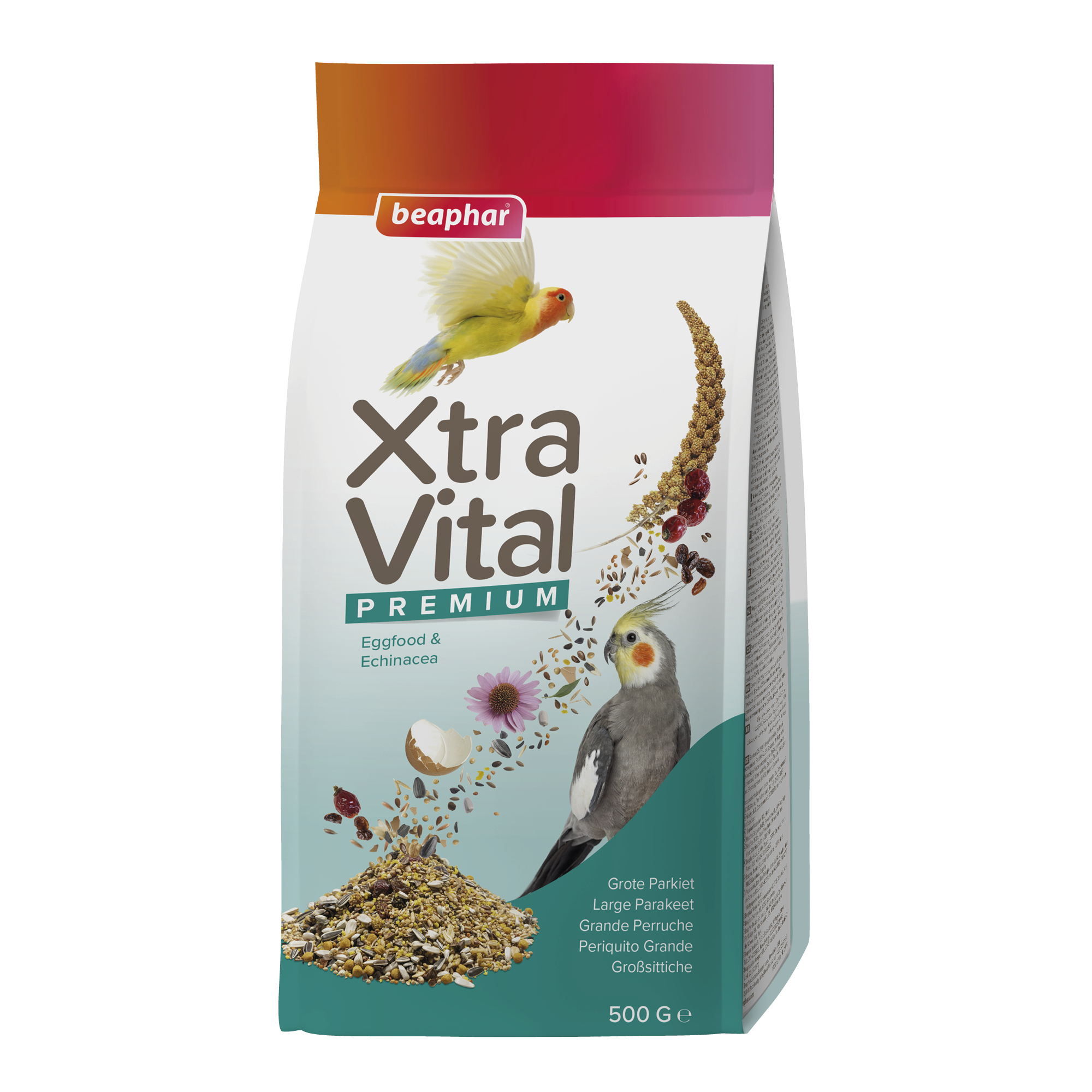 Beaphar XtraVital Large Parakeet Complete Bird Food - 500g