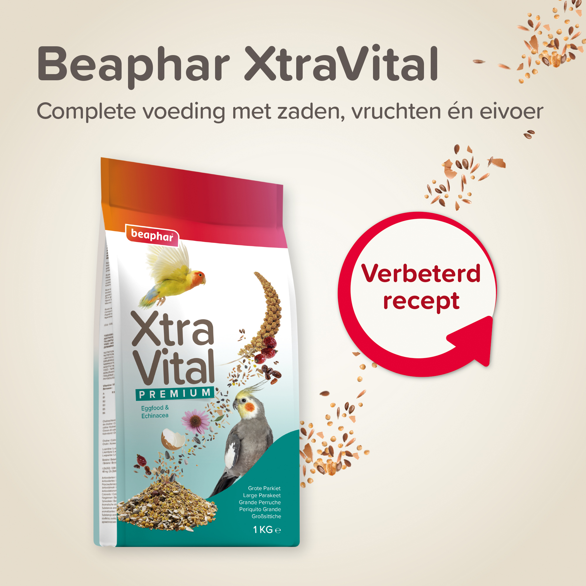 Beaphar XtraVital grote parkiet 1kg