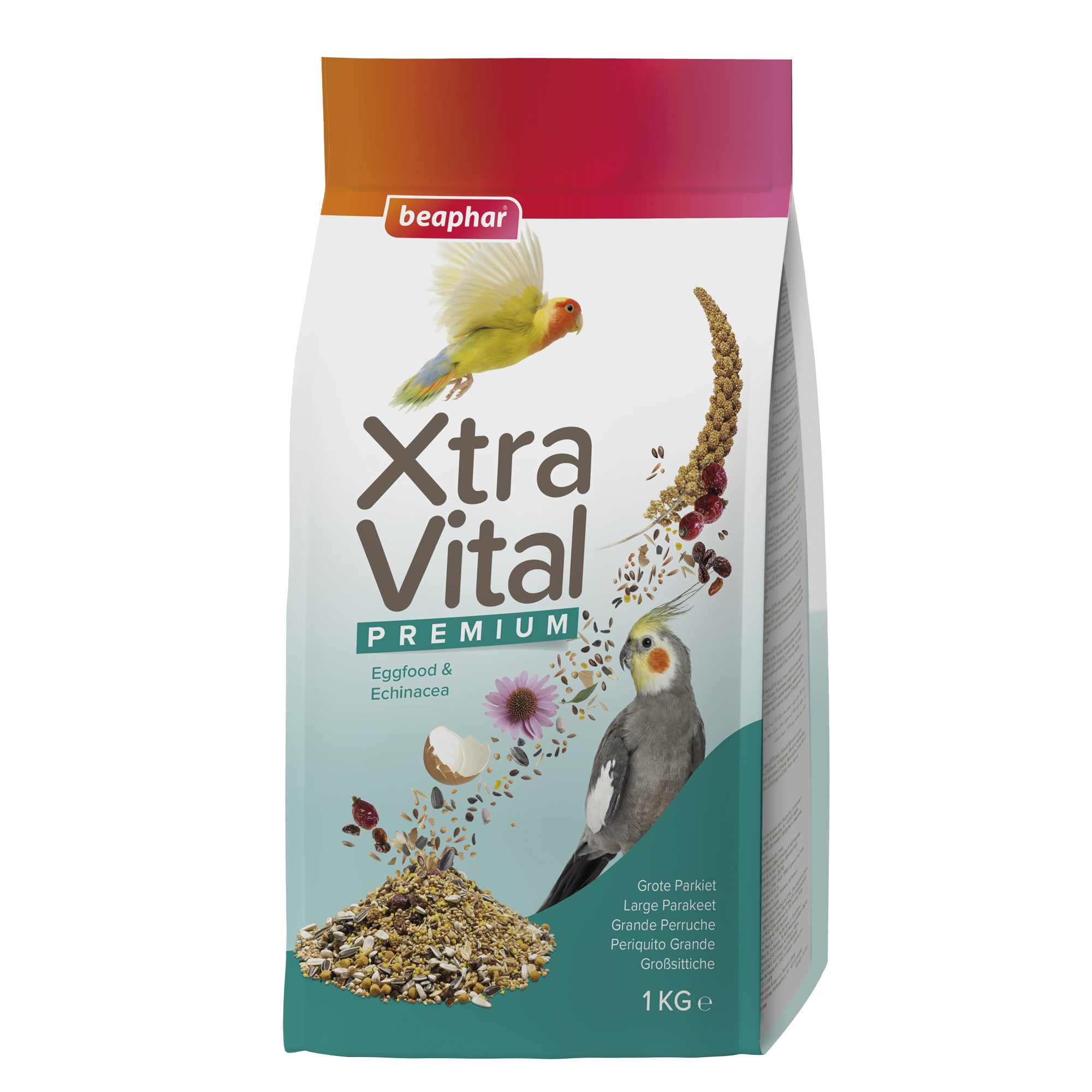 Beaphar XtraVital Large Parakeet Complete Bird Food - 1kg