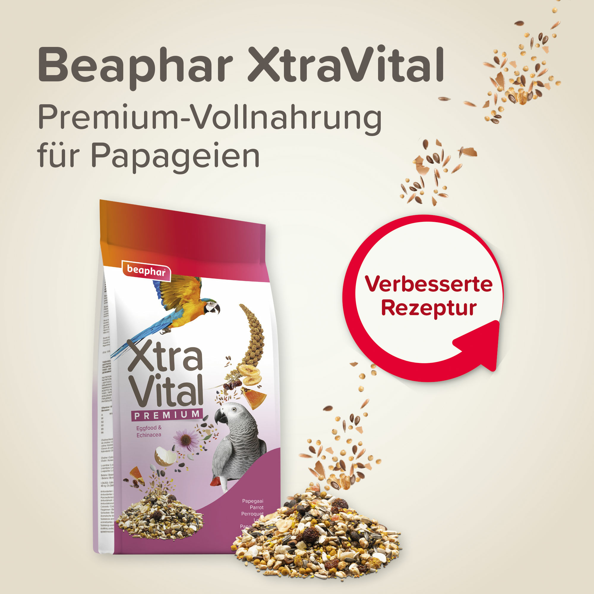 Beaphar XtraVital Papageien, 1kg