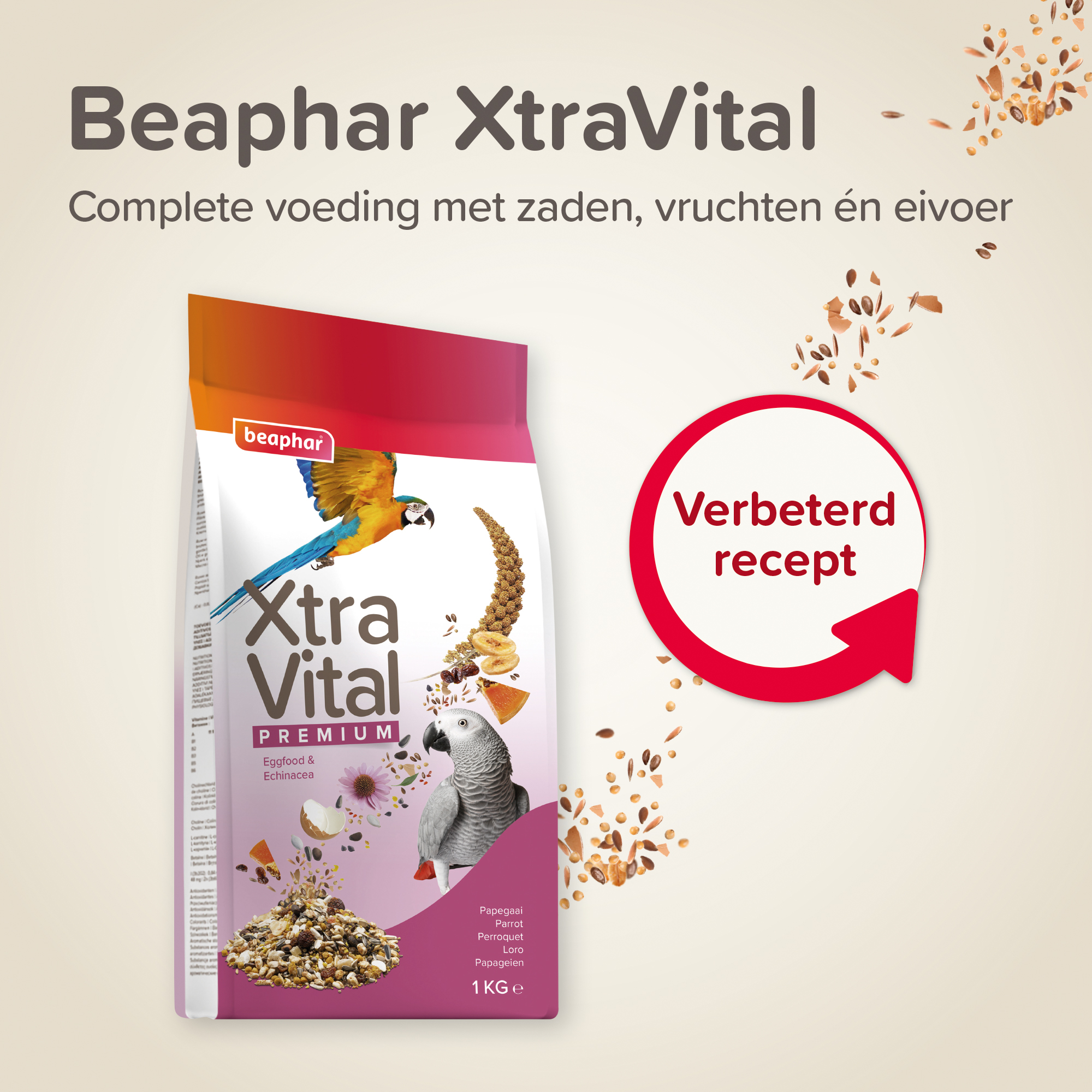 Beaphar XtraVital papegaai 1kg