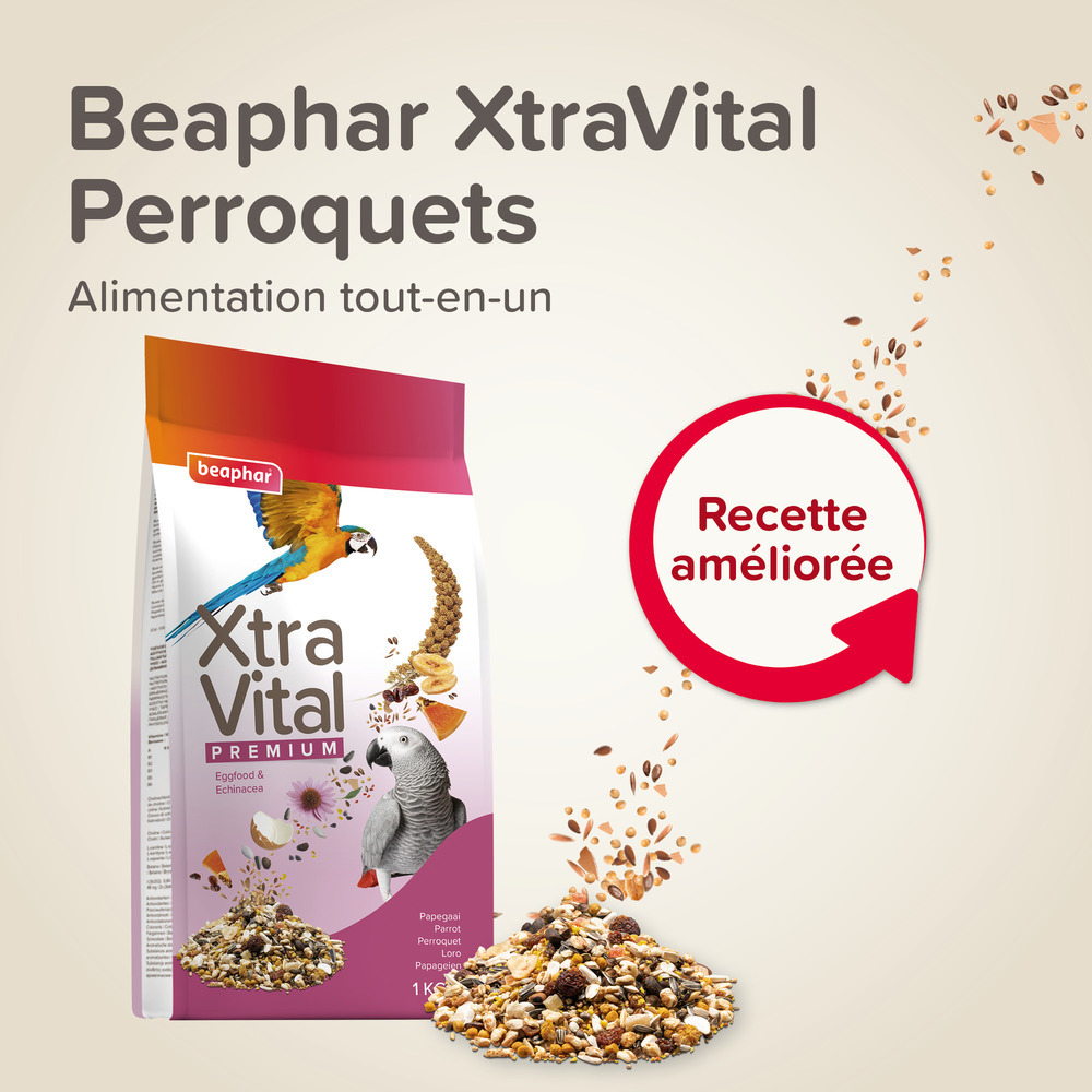 XtraVital Alimentation complète pour Perroquets - 1 kg