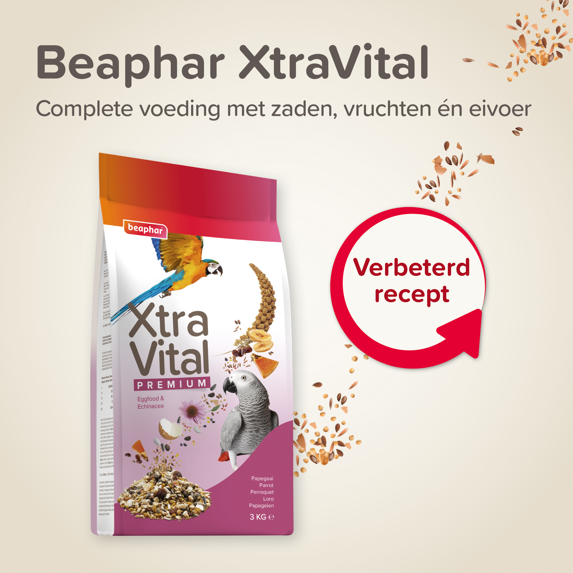 Beaphar XtraVital papegaai 3kg