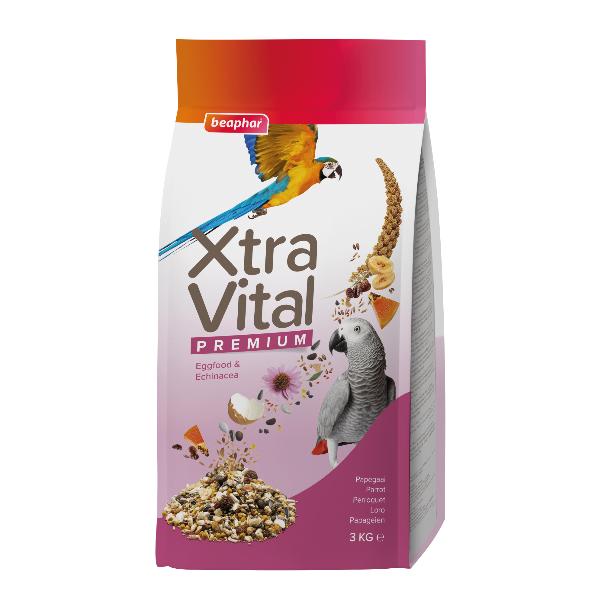Beaphar XtraVital Parrot Complete Bird Food - 3 kg
