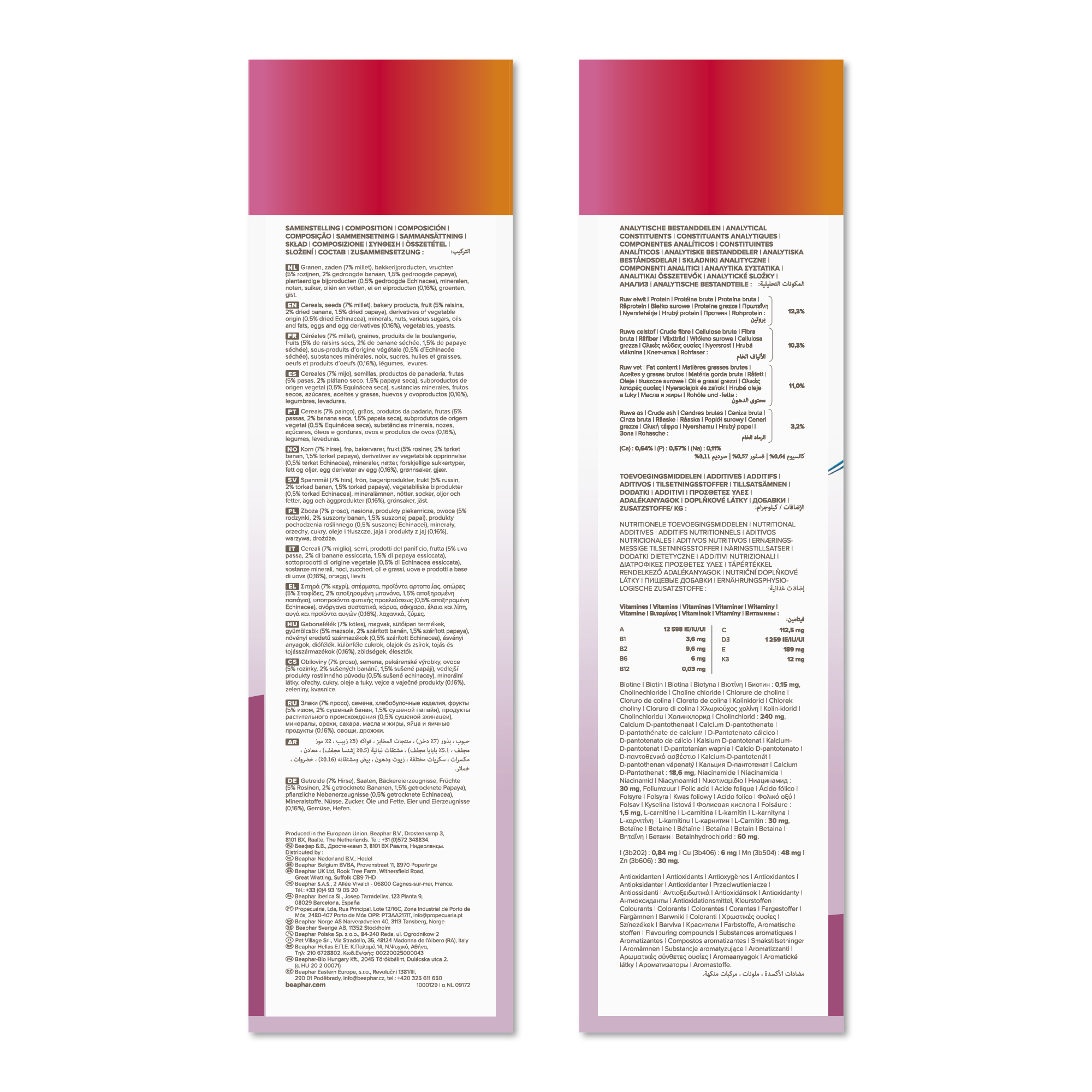 Beaphar XtraVital Parrot Complete Bird Food – 3kg