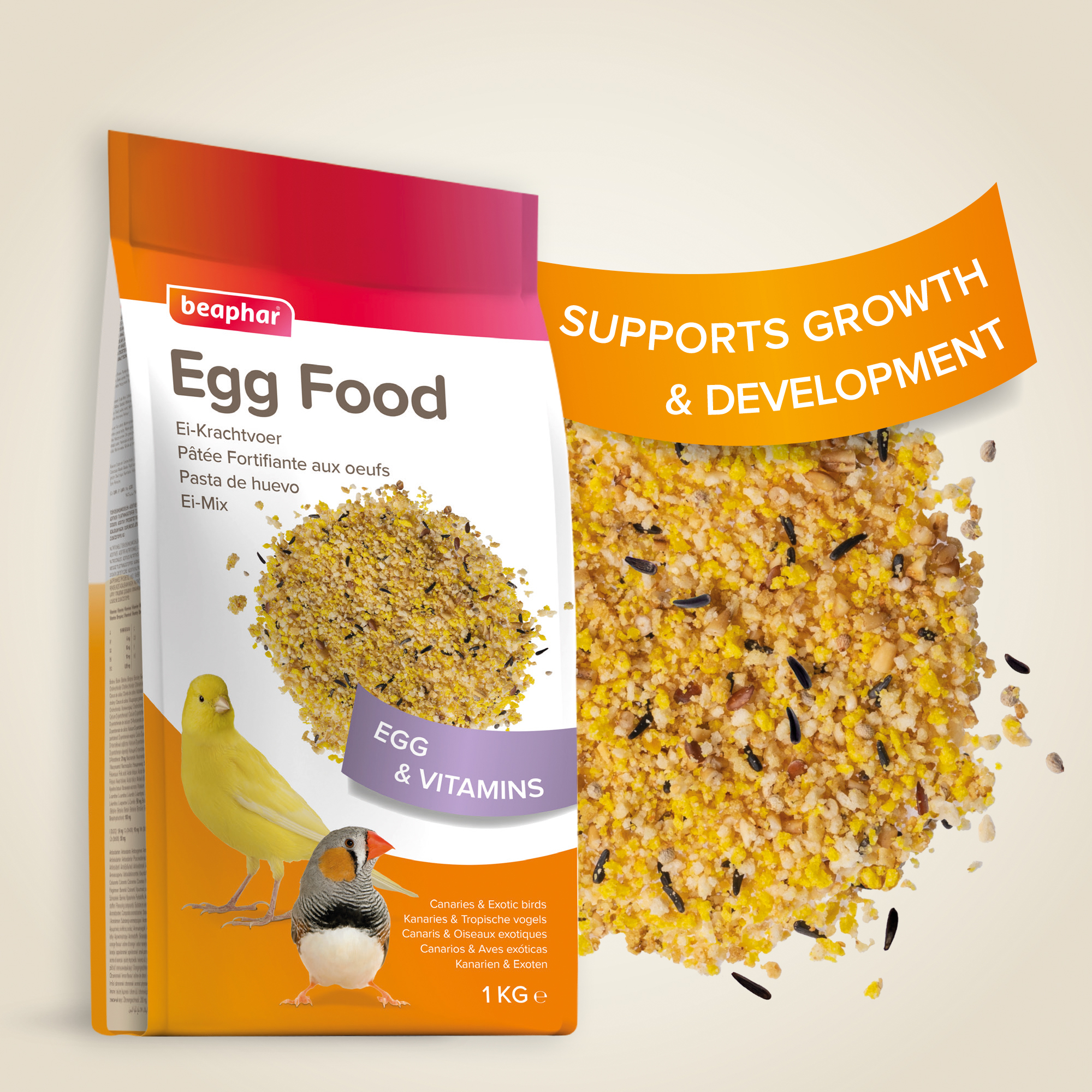 Beaphar Egg Food for Canaries & Exotic Birds - 1 kg