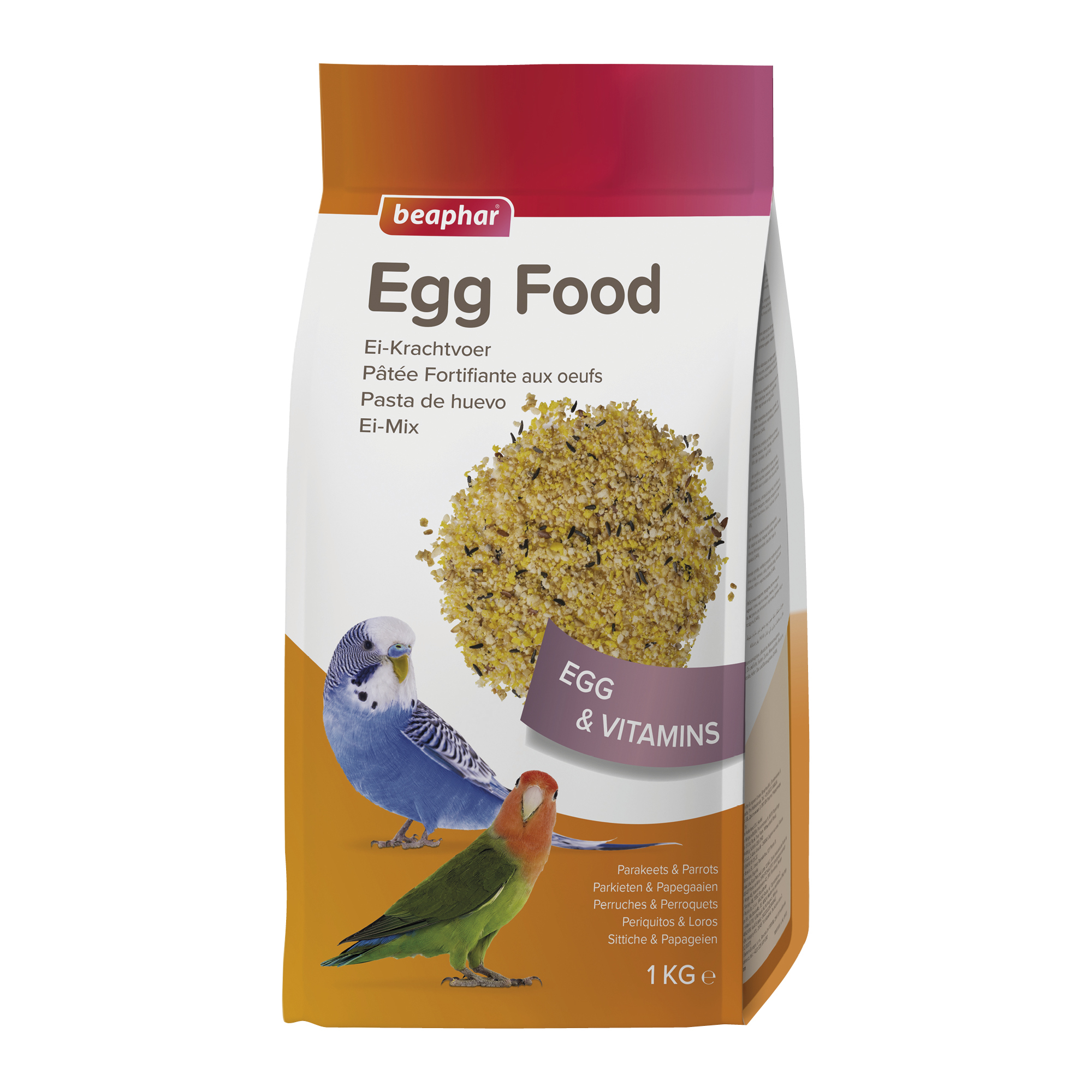 Beaphar Egg Food for Parakeets & Parrots – 1kg