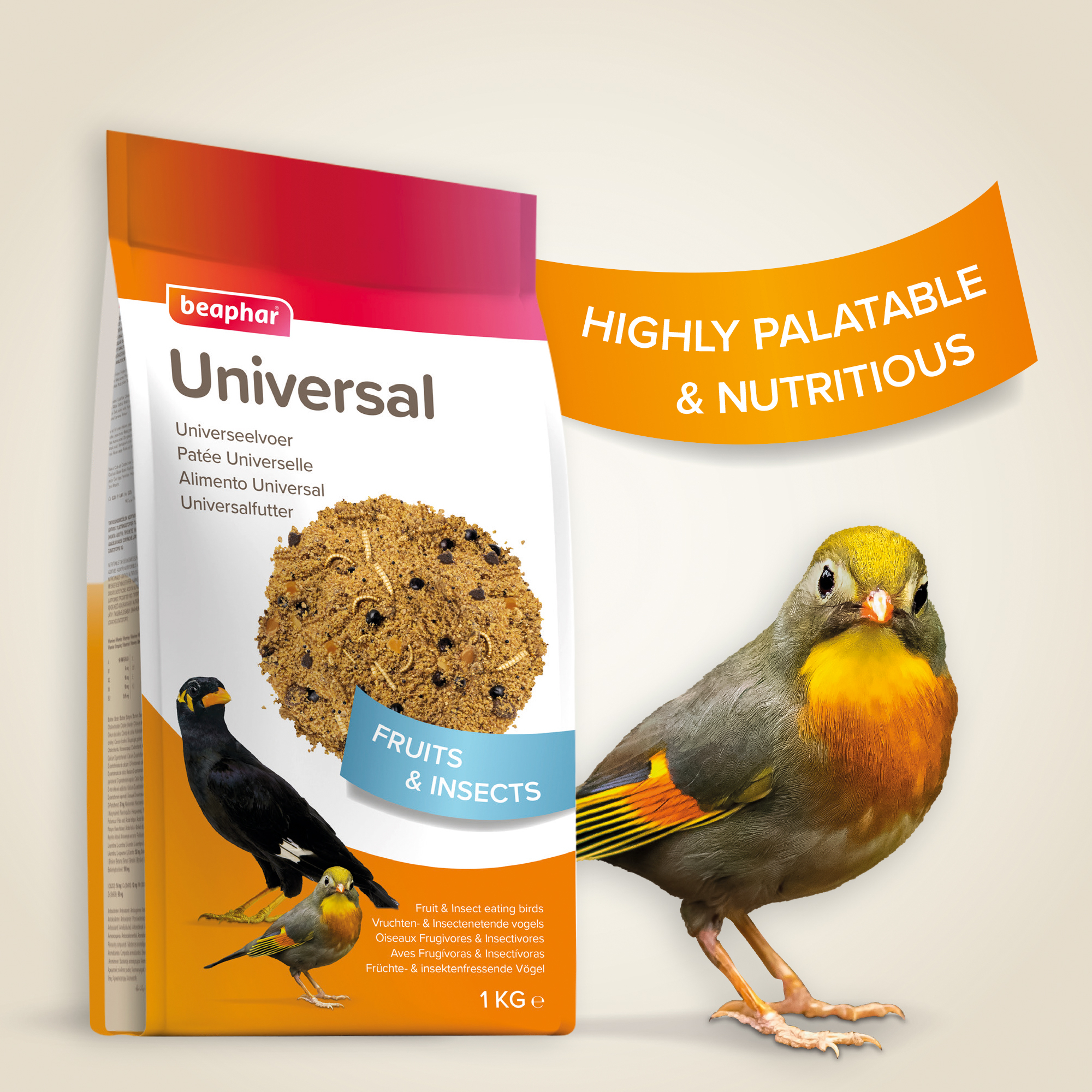 Beaphar Universal Food for Softbill Birds - 1 kg