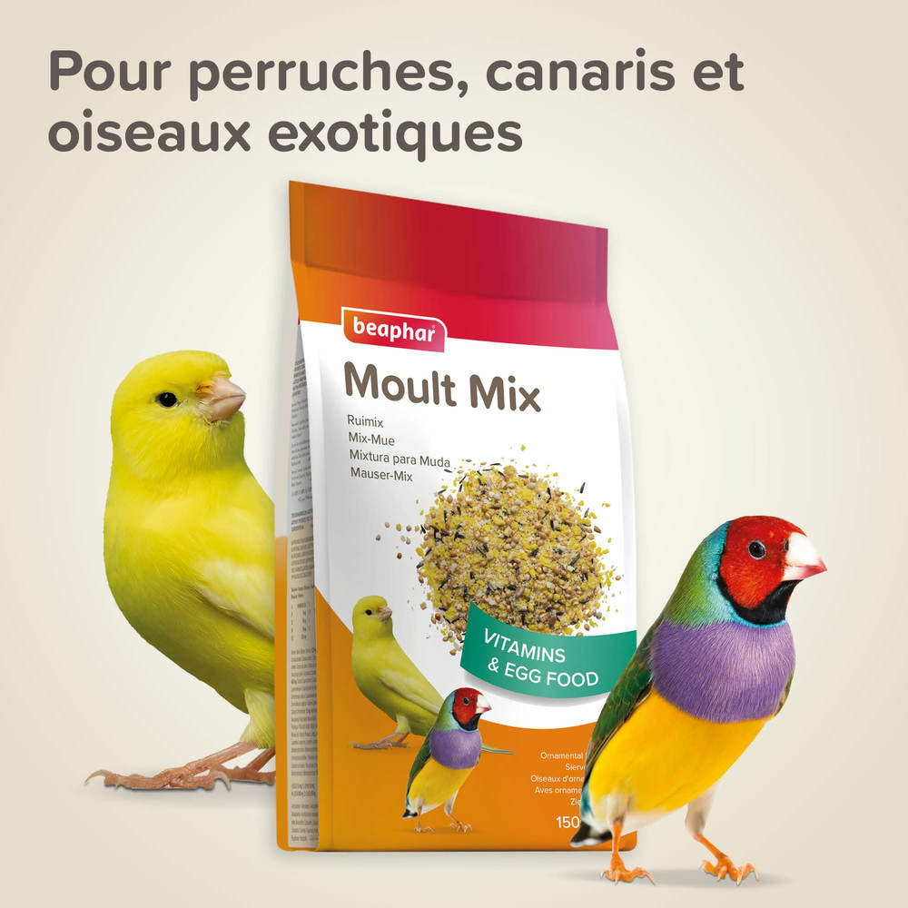 Moult-Mix, Mix-Mue pour Oiseaux d'ornements - 150 g