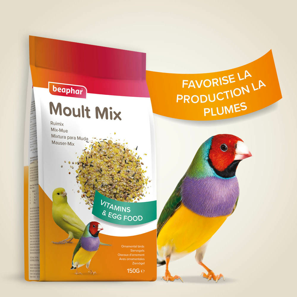 Moult-Mix, Mix-Mue pour Oiseaux d'ornements - 150 g