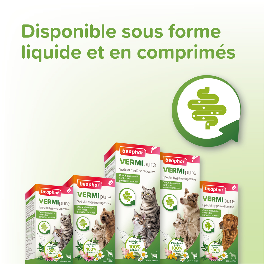 VERMIpure, Solution liquide pour chiot et chien - 50 ml