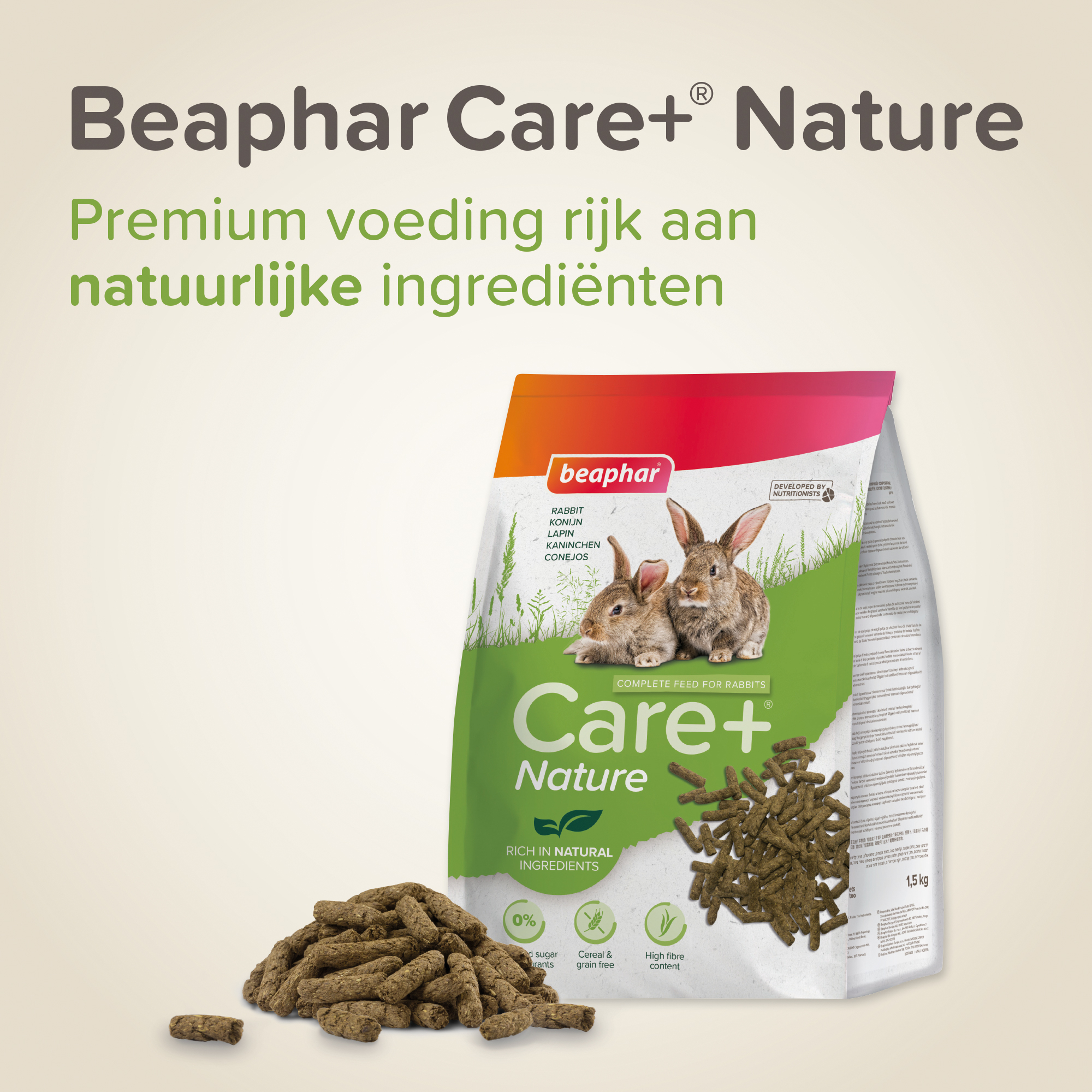 Beaphar Care+ Nature Konijn 1,5kg