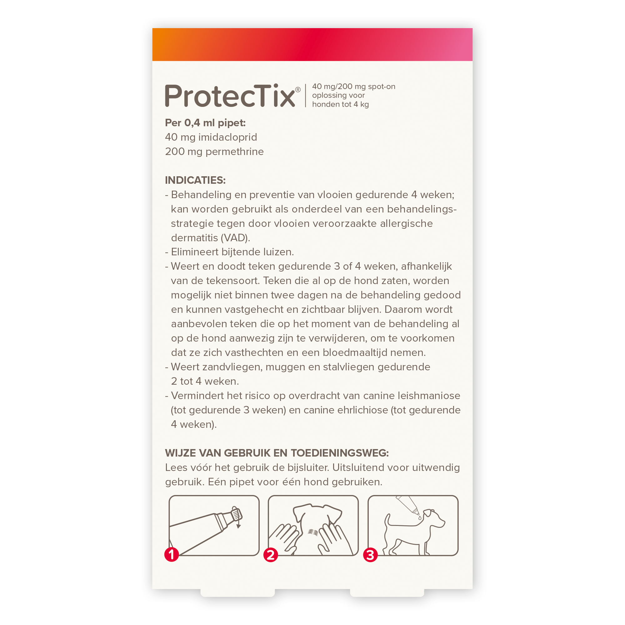 Beaphar ProtecTix® hond tot 4kg 4 pipetten