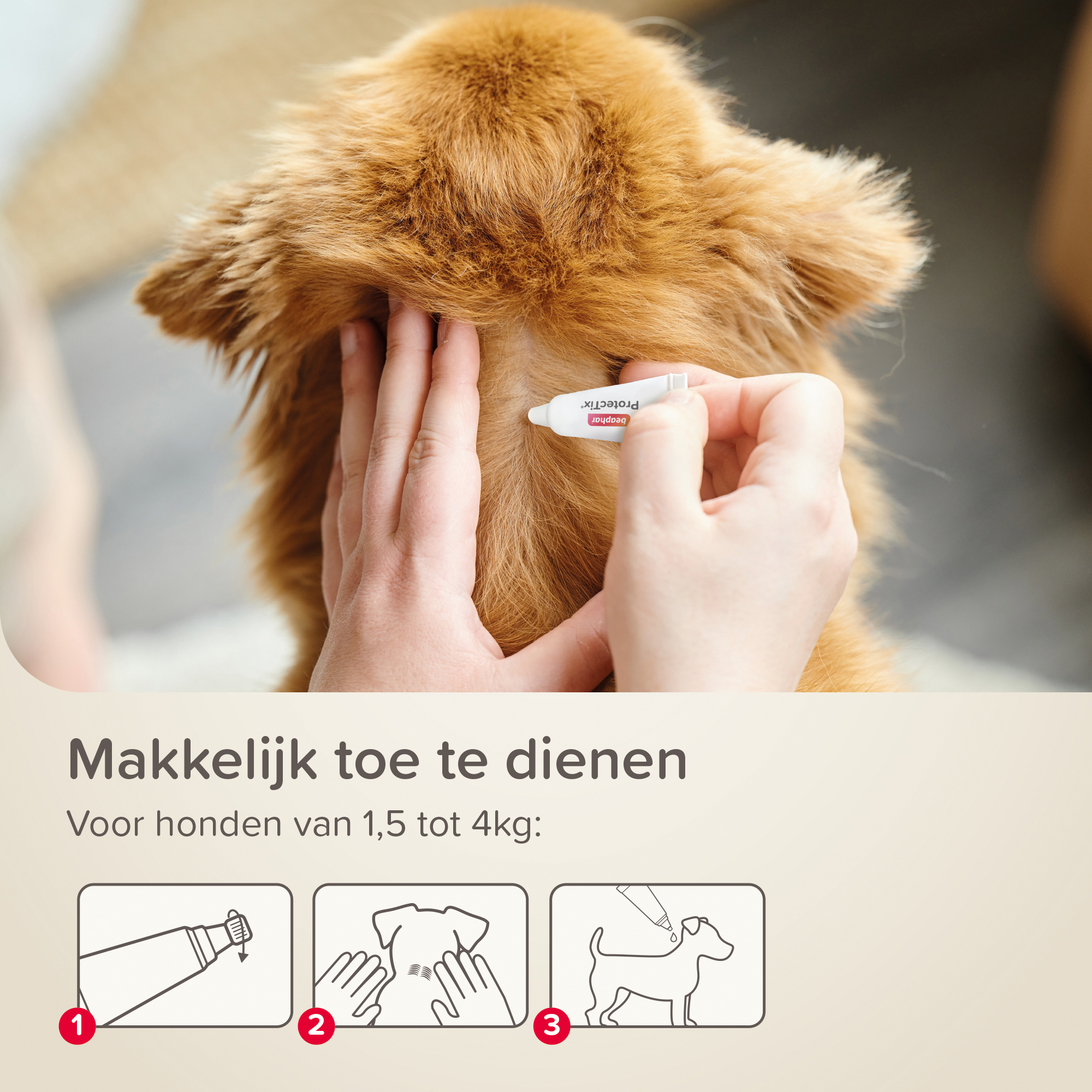 Beaphar ProtecTix® hond tot 4kg 4 pipetten
