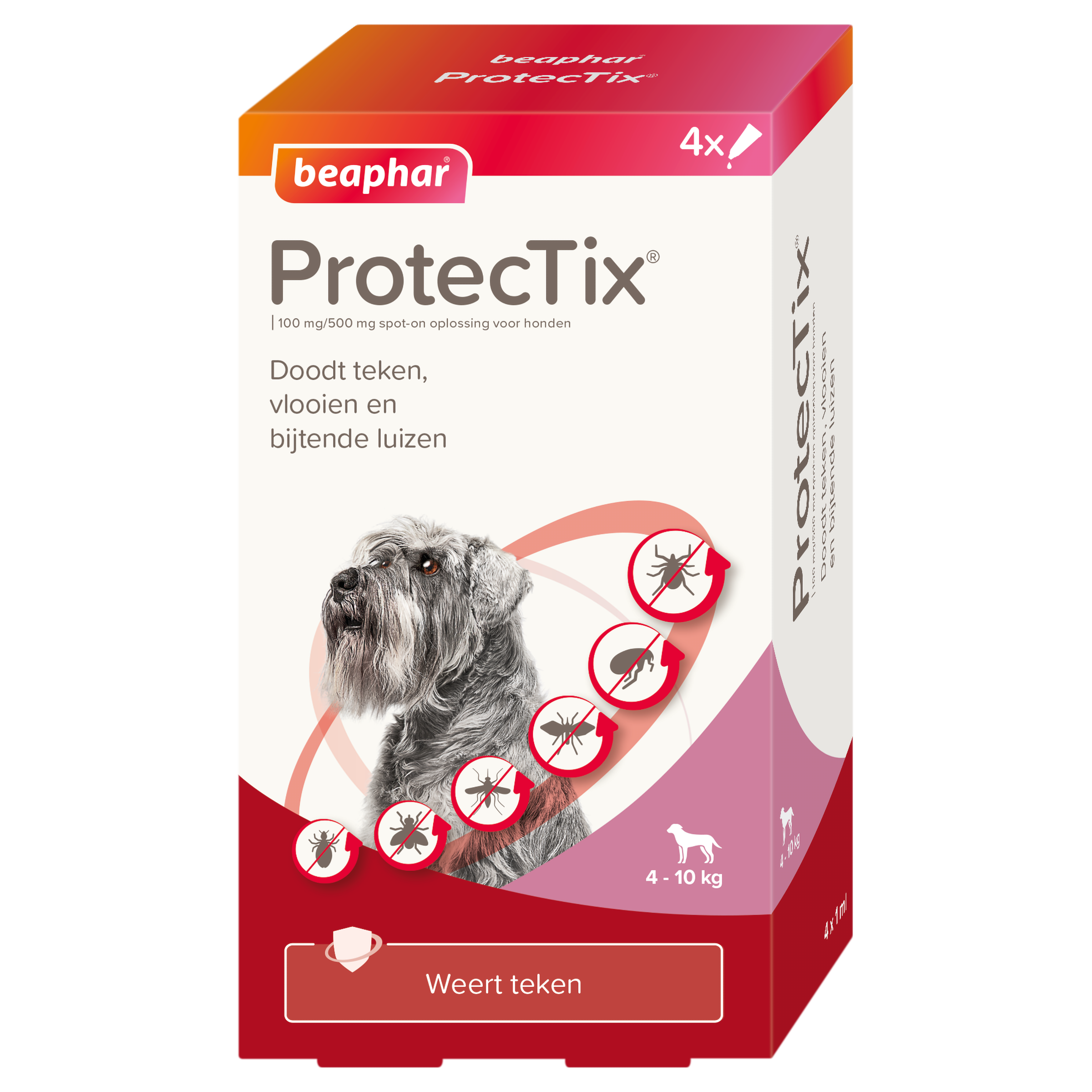 Beaphar ProtecTix® hond 4-10kg 4 pipetten