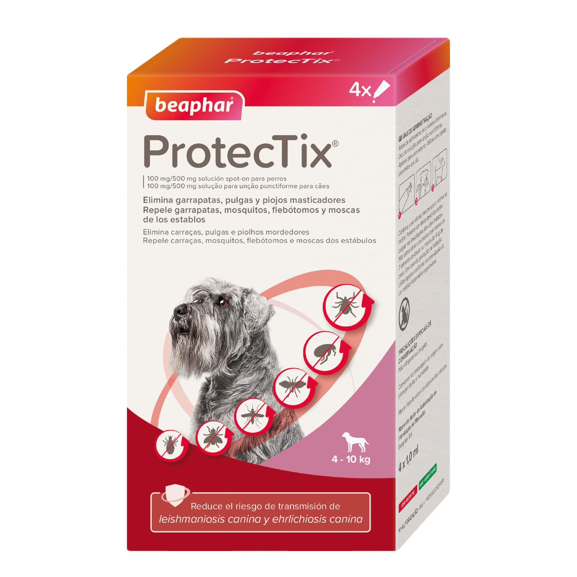 Beaphar ProtecTix® Pipetas Perros S (4-10KG)