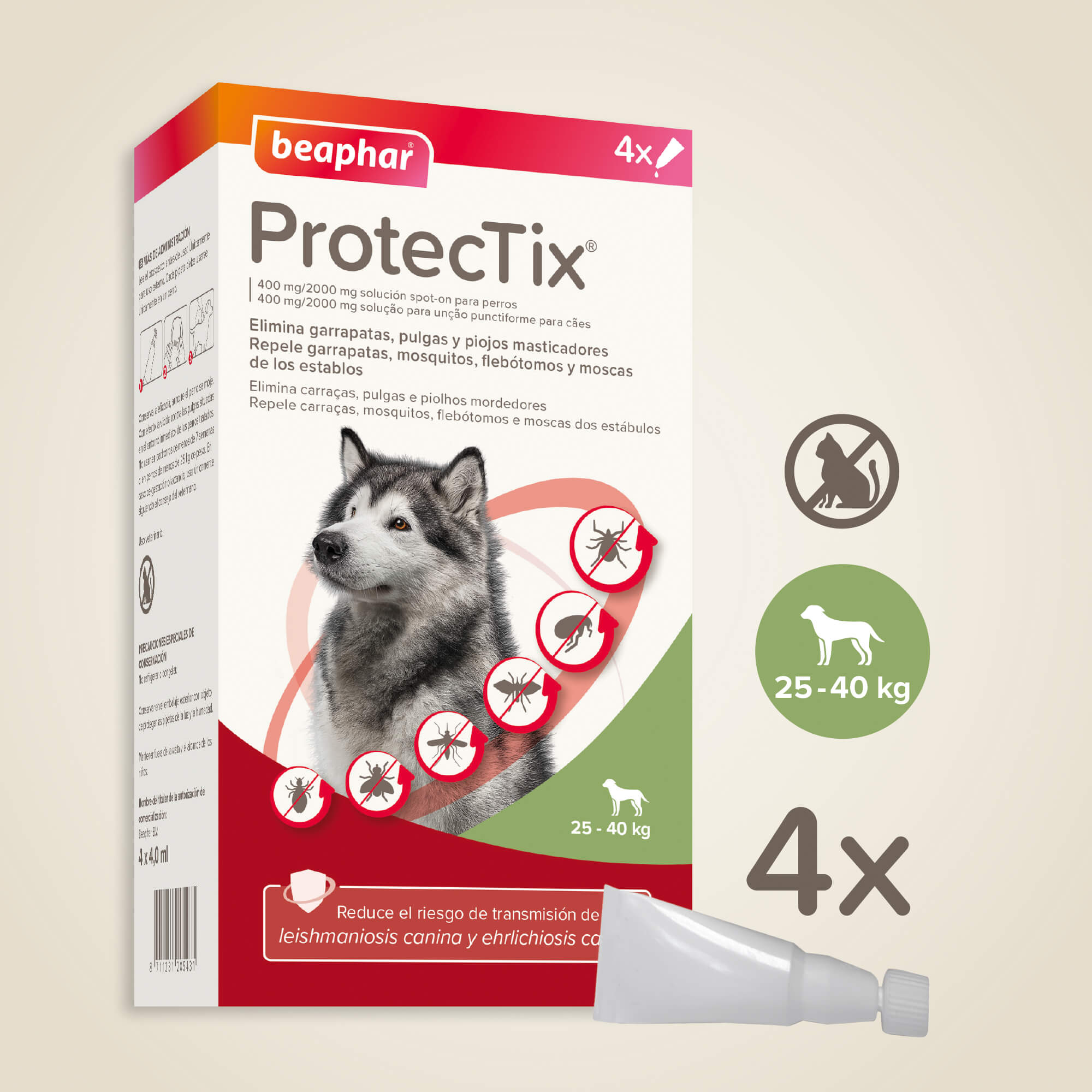 PROTECTIX PIPETAS PERROS L (25-40KG)