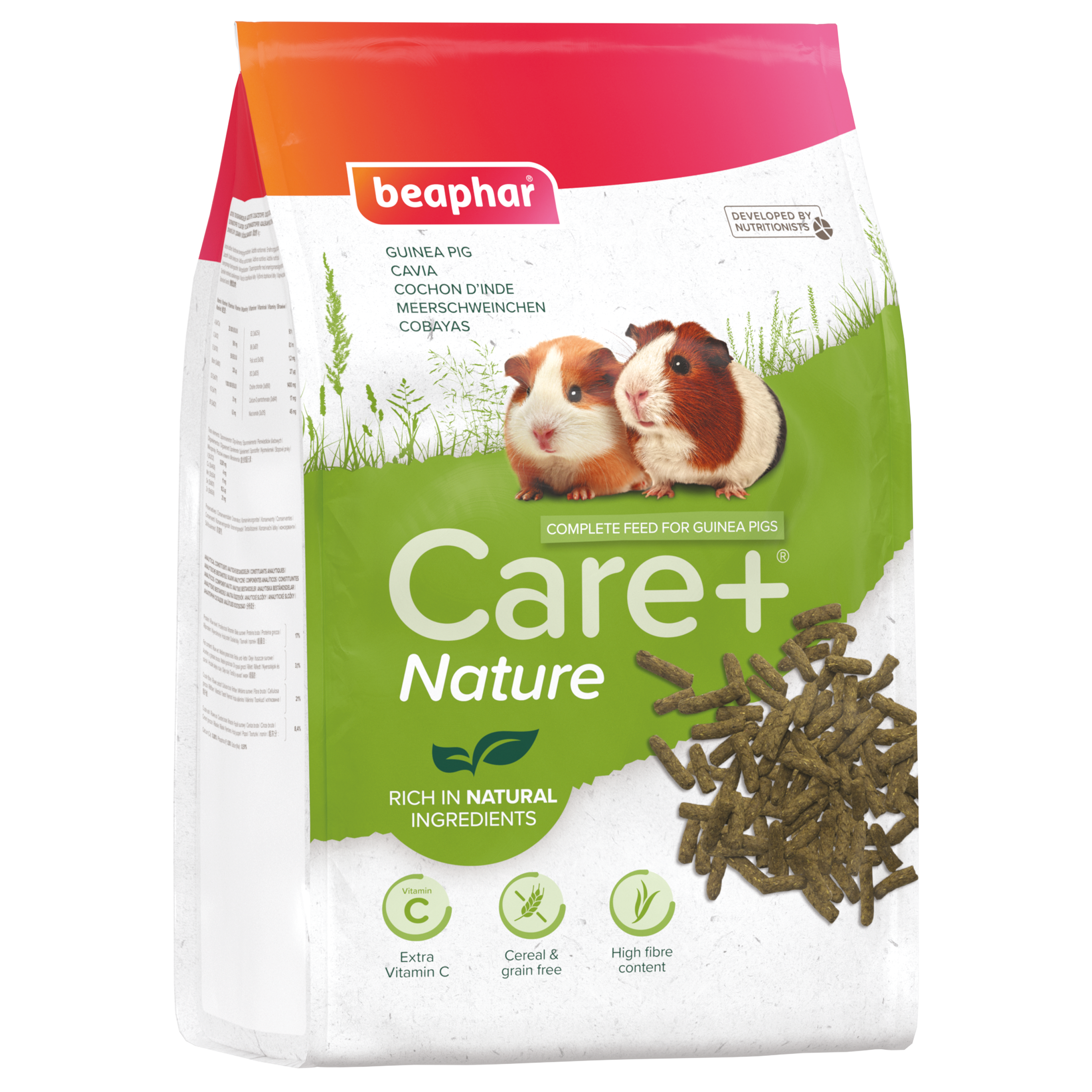 Care+® Nature Prémium eledel tengerimalacoknak, 1,5kg