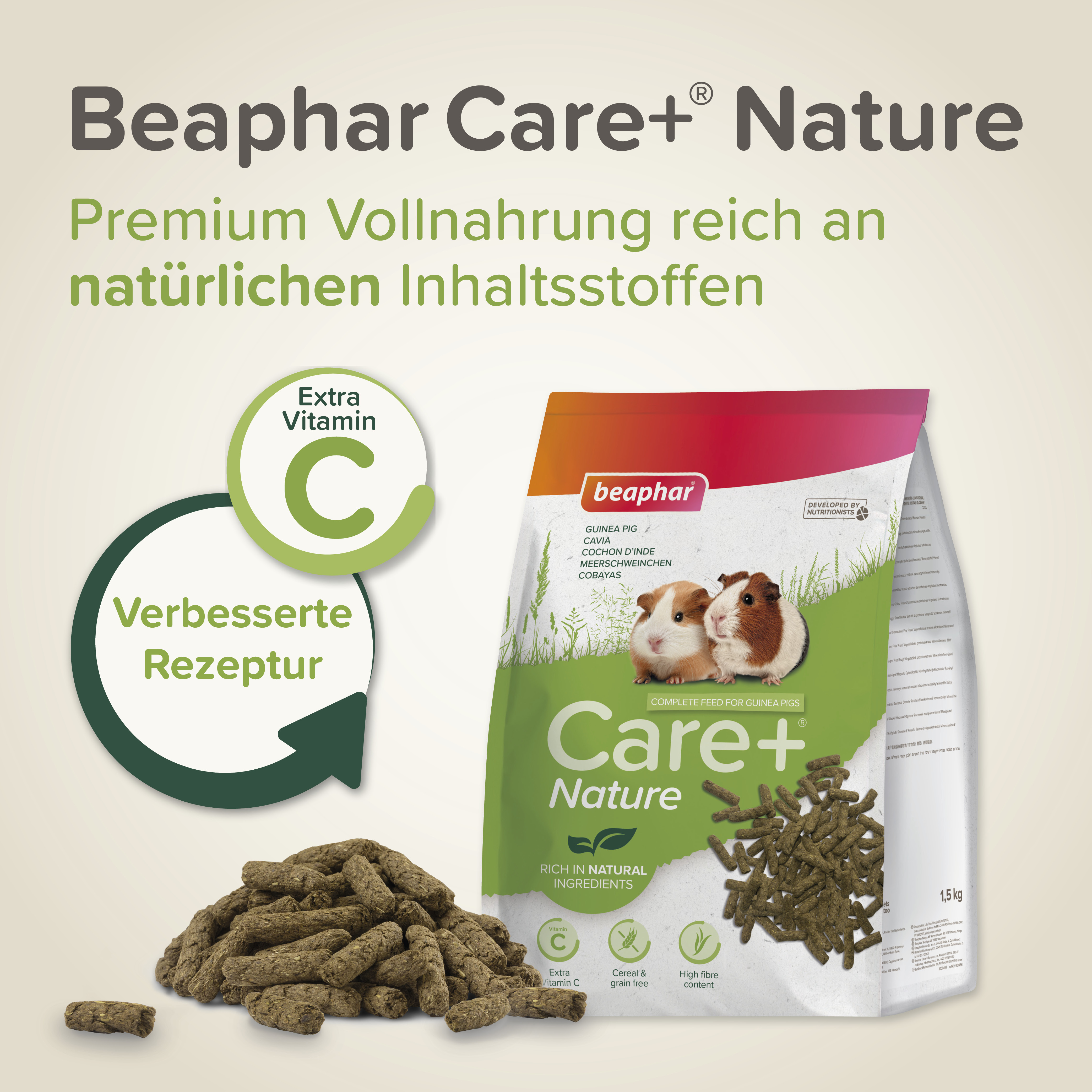 Care+ Nature Meerschweinchen, 1,5kg