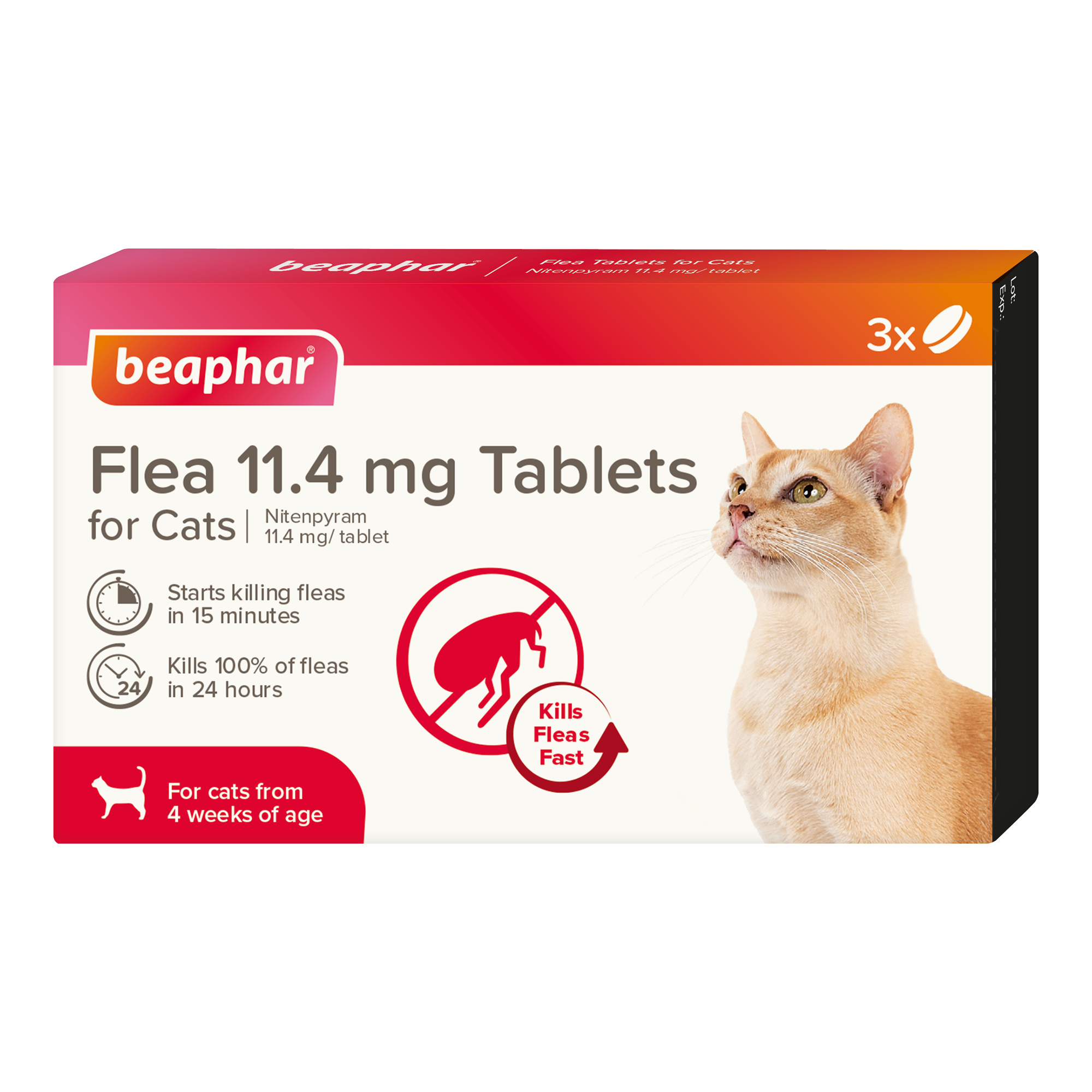 Beaphar Flea Tablets for Cats – 3 tablets