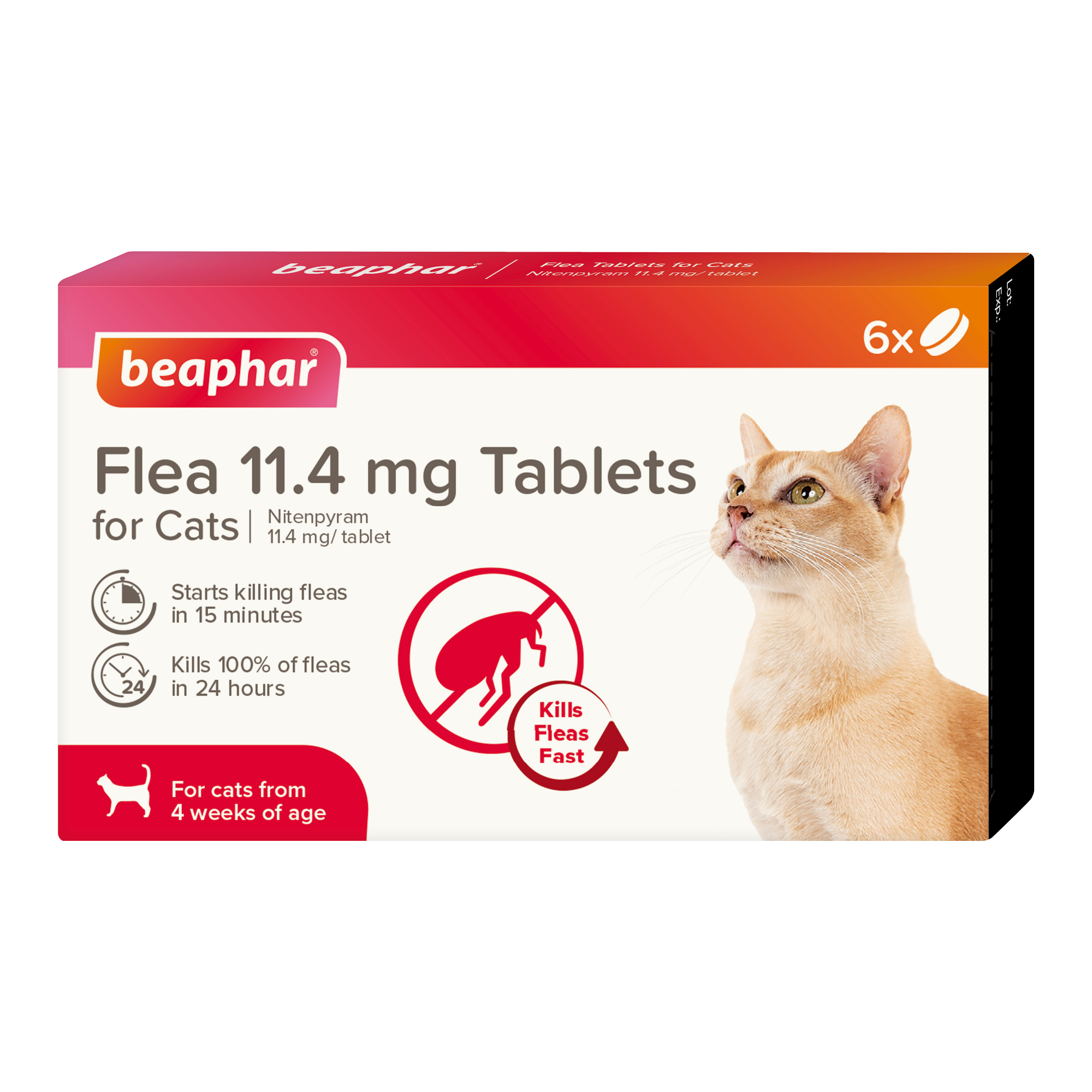 Beaphar Flea Tablets for Cats – 6 tablets