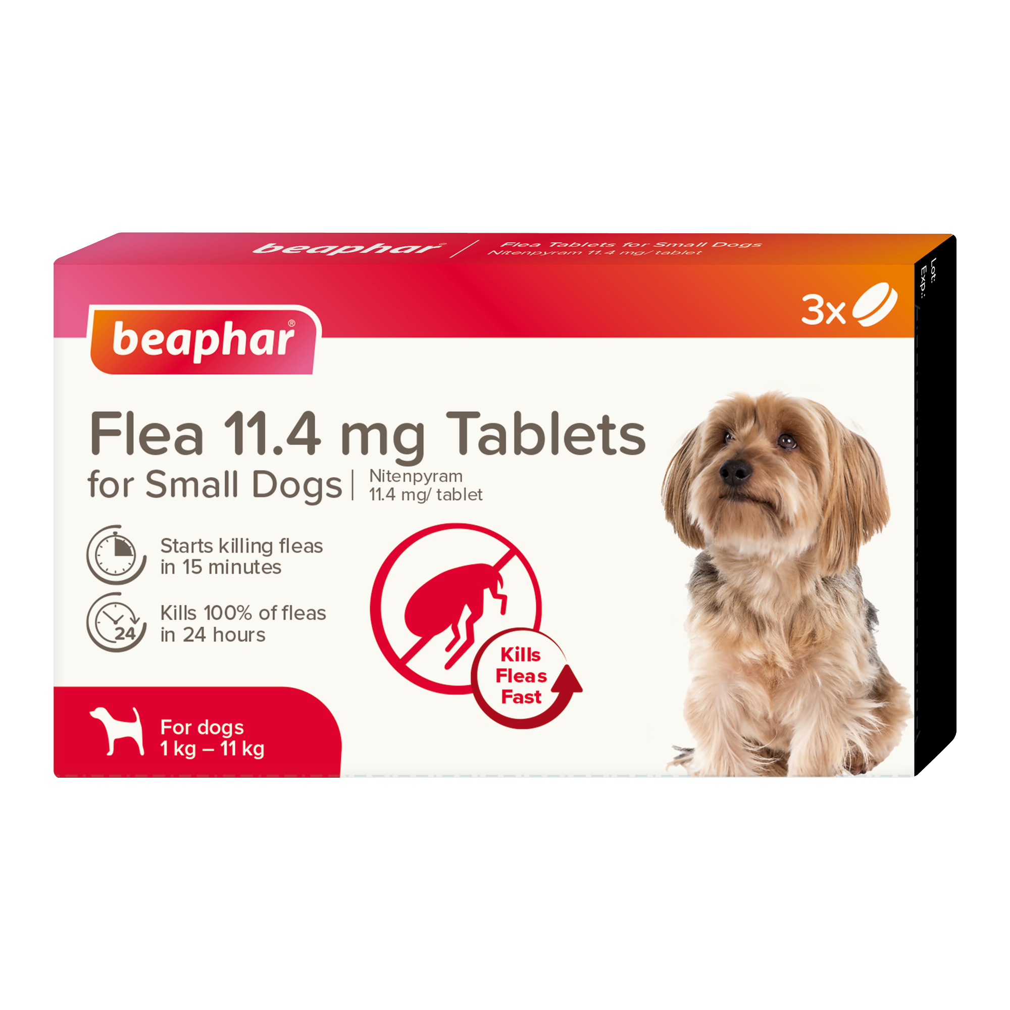 Beaphar Flea Tablets for Small Dogs – 3 tablets