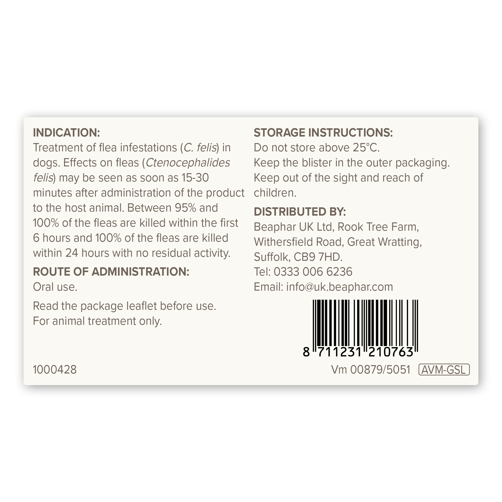 Beaphar Flea Tablets for Small Dogs – 3 tablets