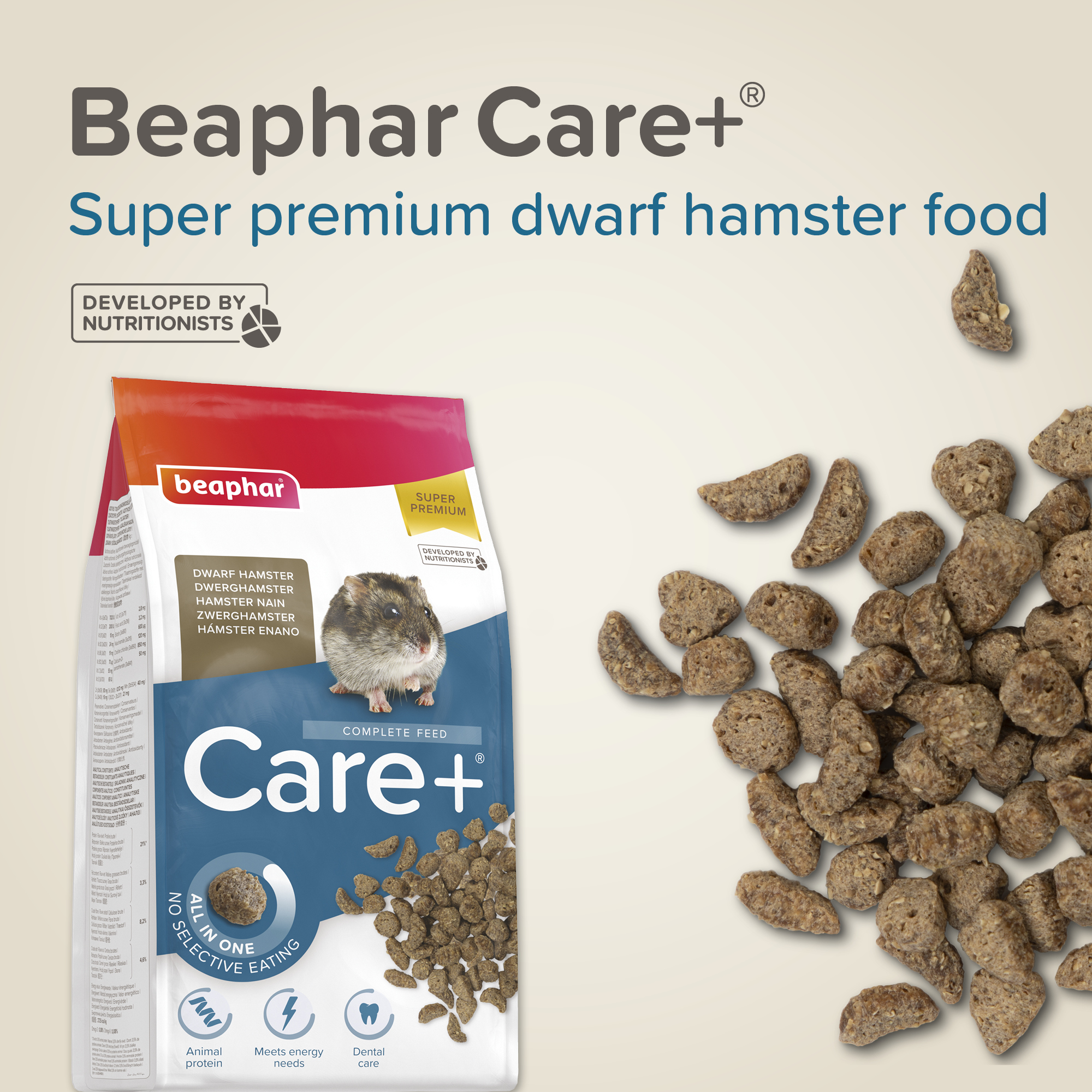 Beaphar CARE+® Dwarf Hamster Food, 500g