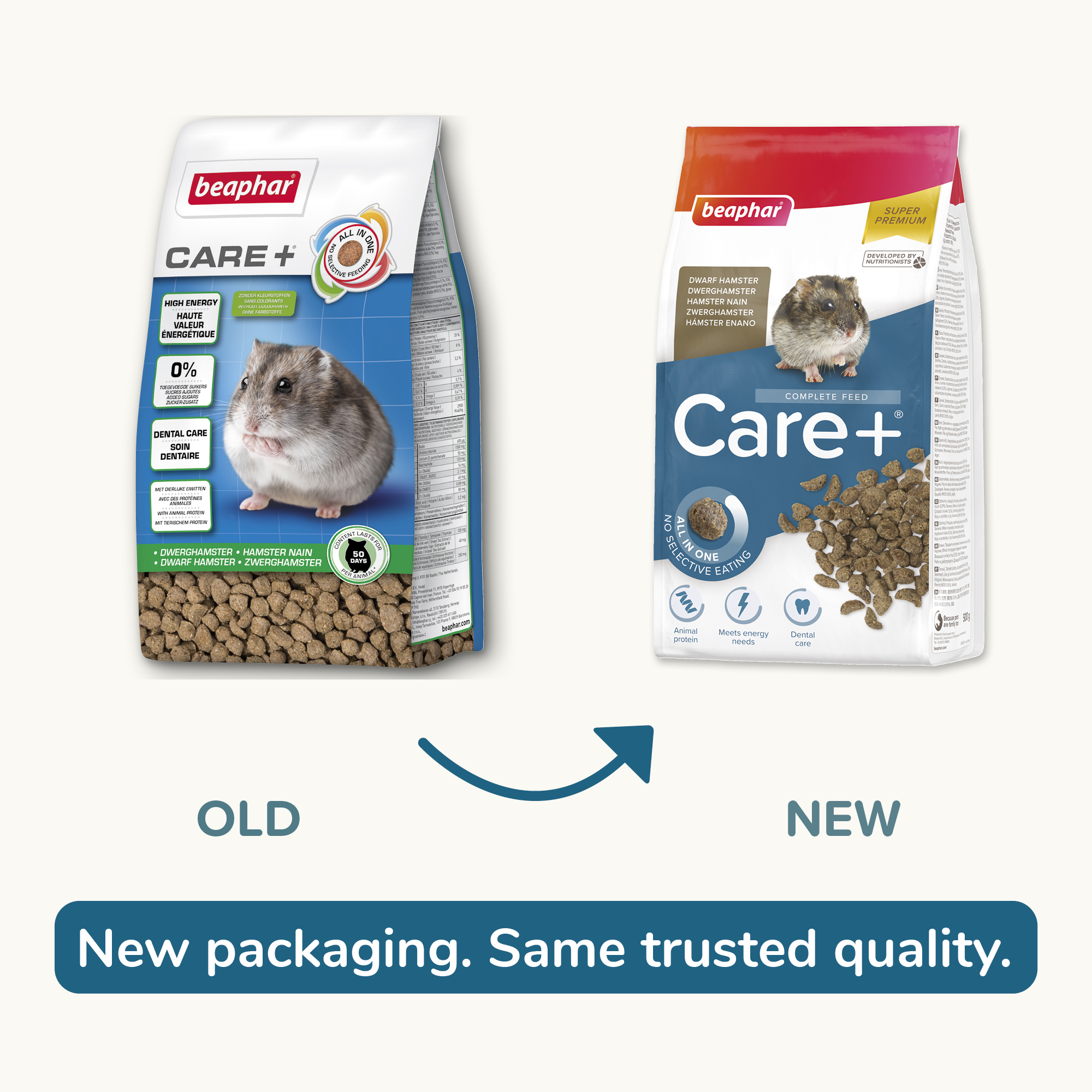 Beaphar CARE+® Dwarf Hamster Food, 500g