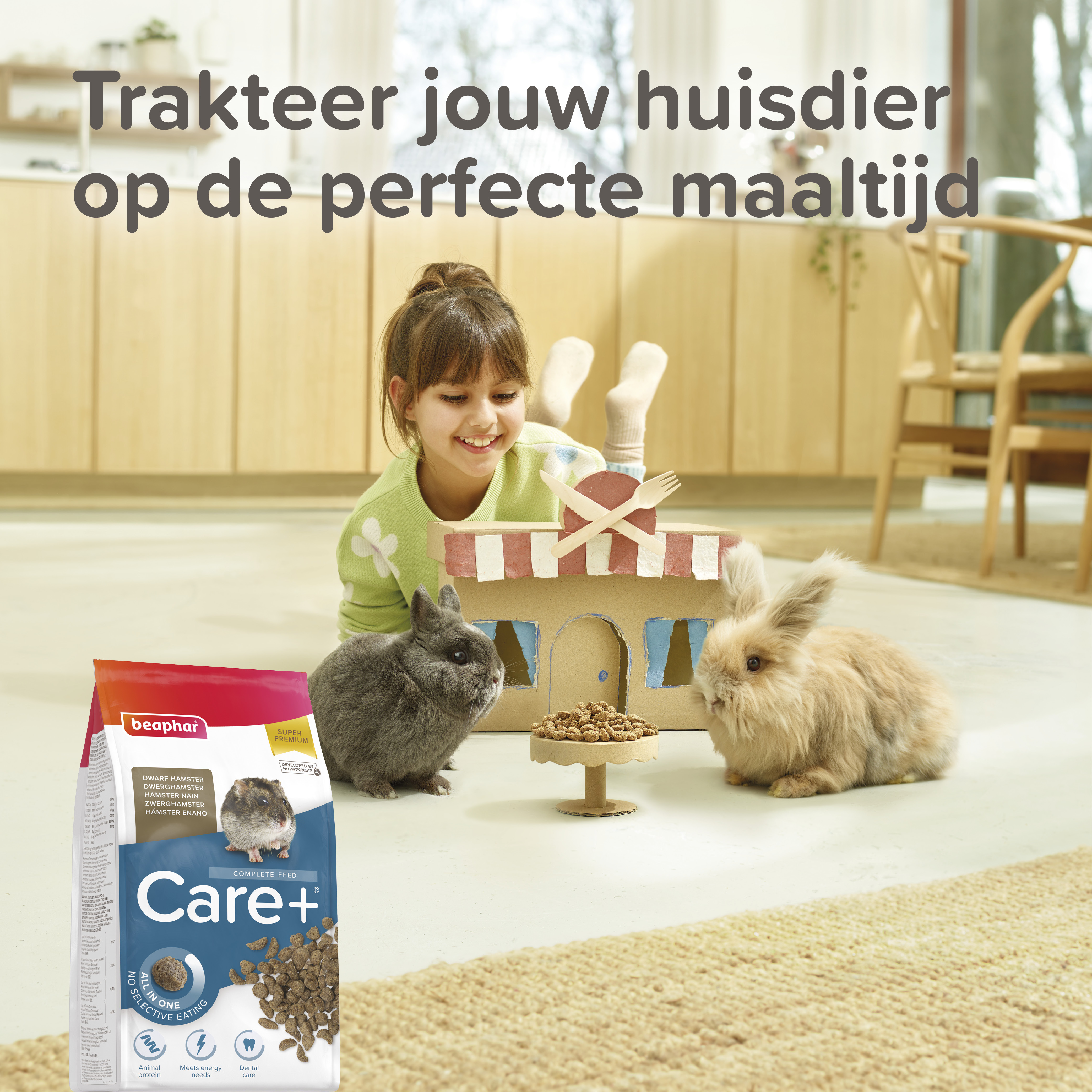 Care+ dwerghamster 500g