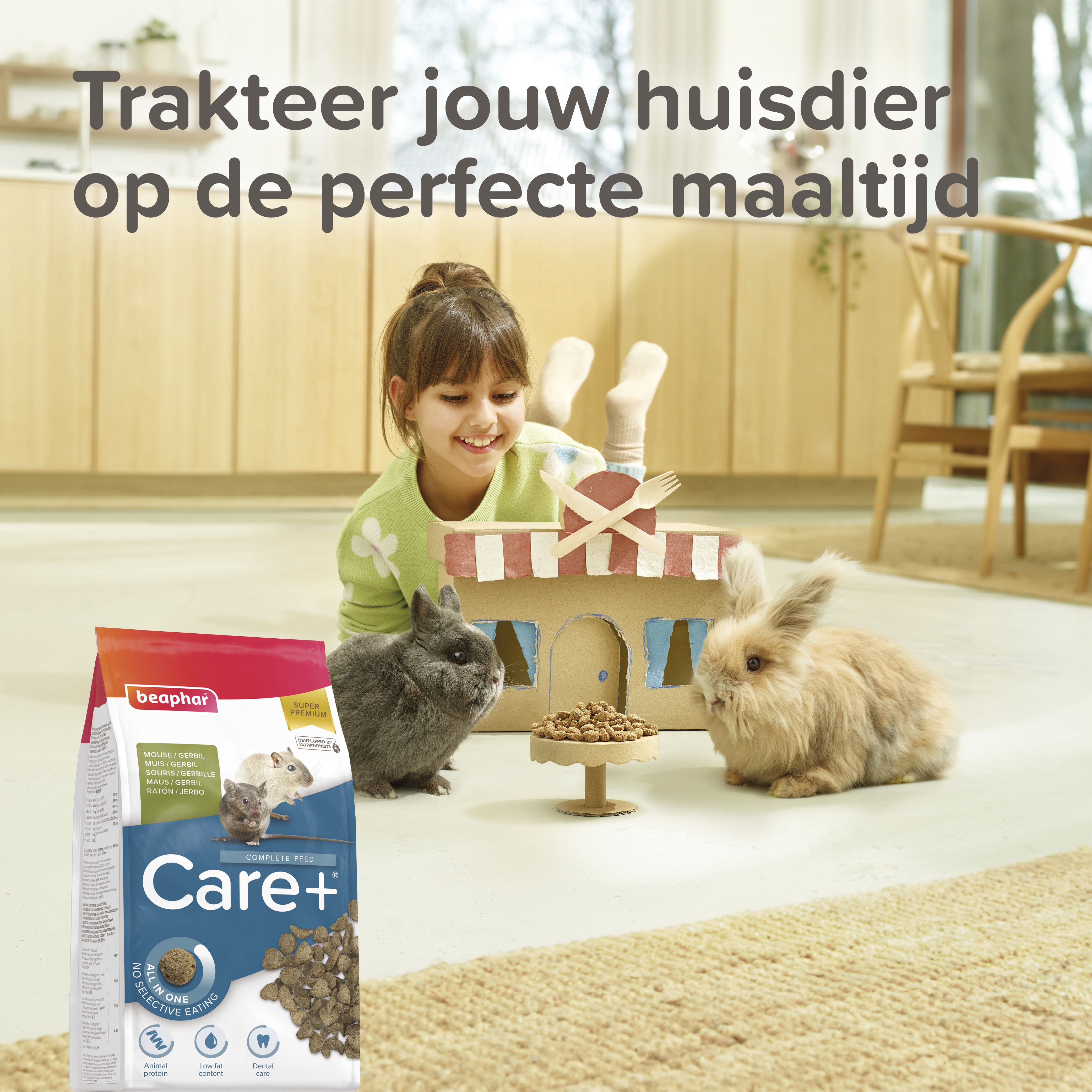 Care+ gerbil/muis 500g