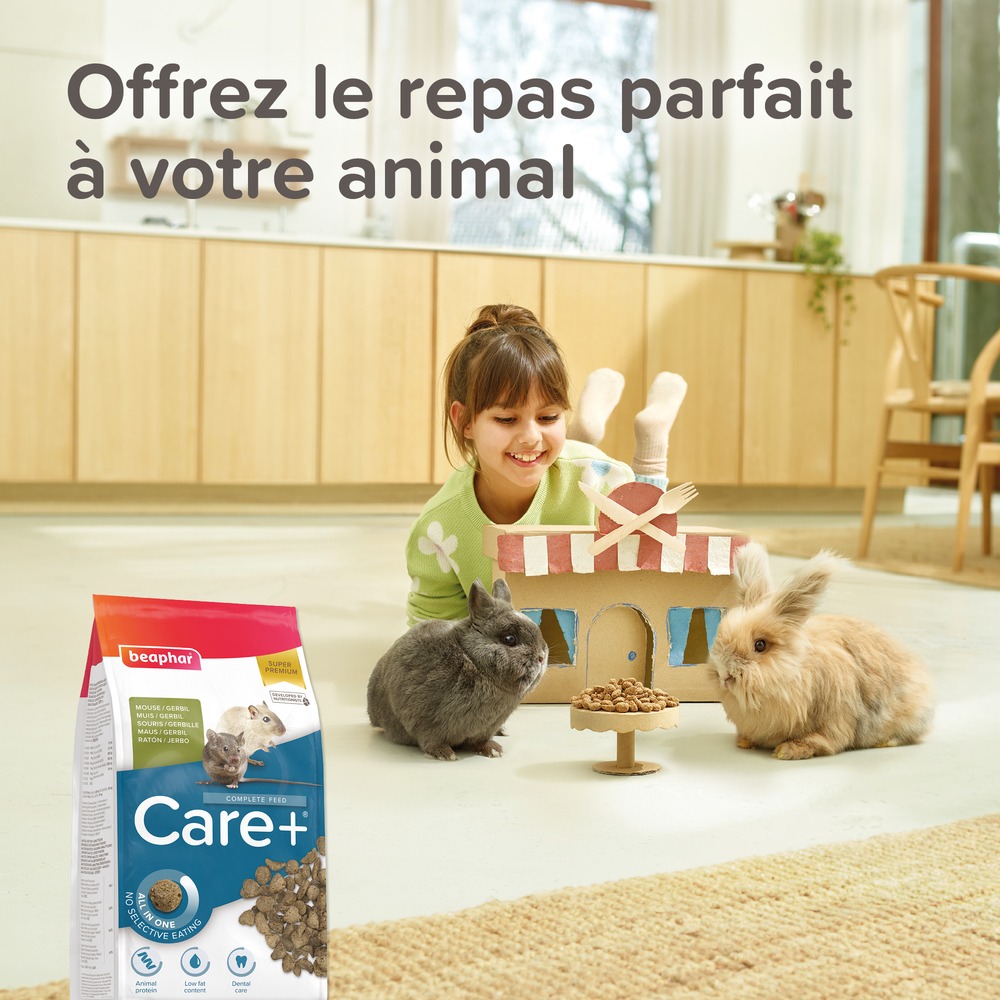 Care+®, Alimentation super premium pour Souris et gerbille – 500 g