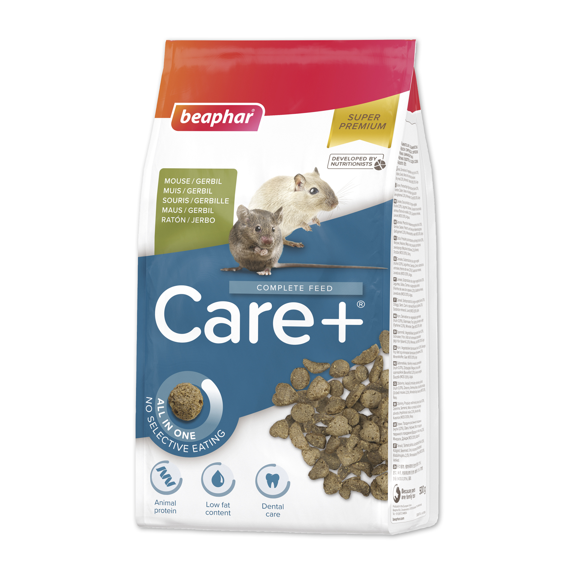 Beaphar CARE+® Mouse & Gerbil Food, 500g