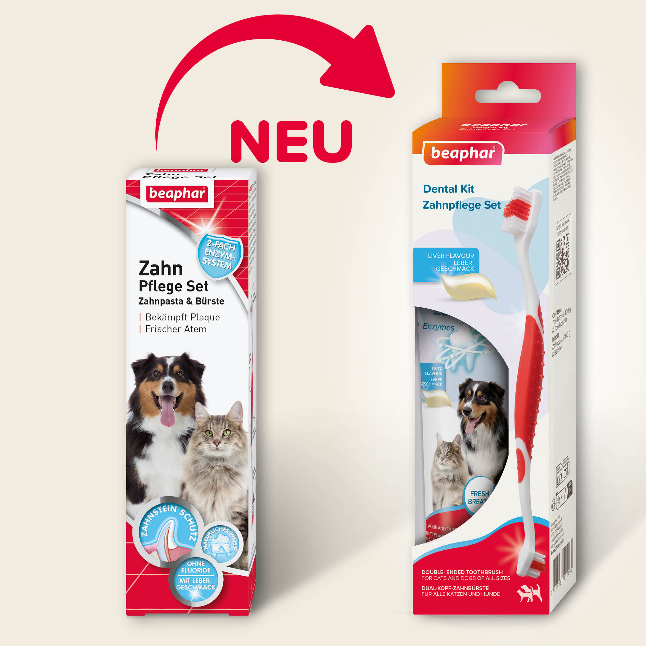 Beaphar Zahnpflege Set (Zahnpasta & Bürste)