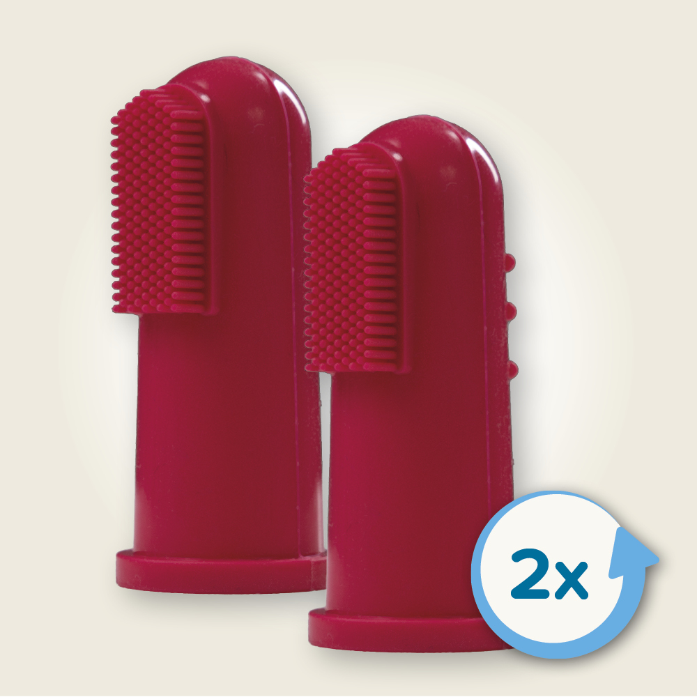 Brosse à dents doigtier pour chien et chat – 2 unités