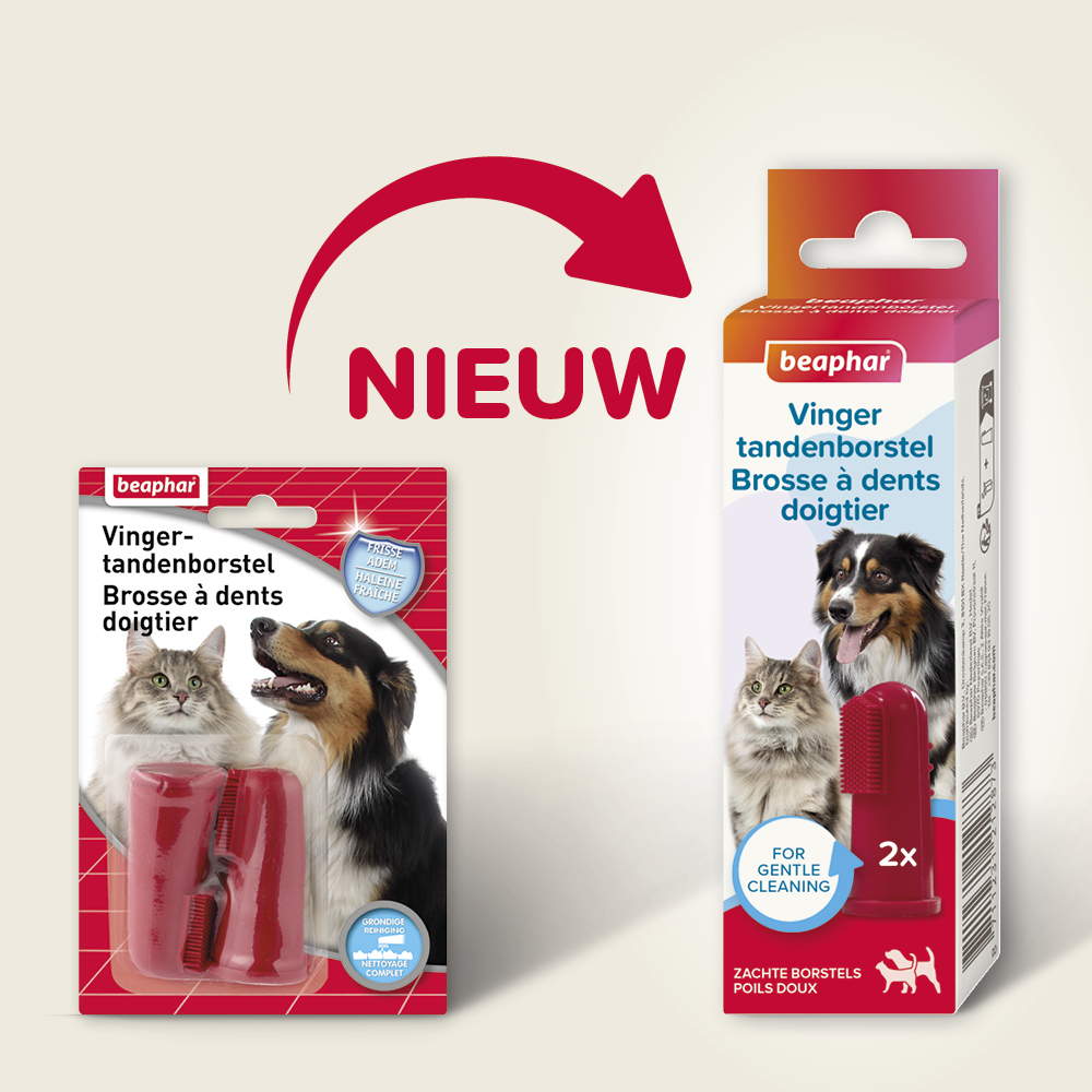 Beaphar Vingertandenborstel 2 stuks