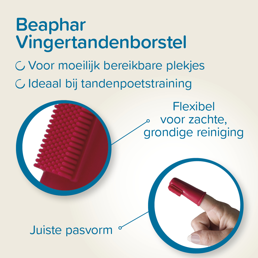 Beaphar Vingertandenborstel 2 stuks