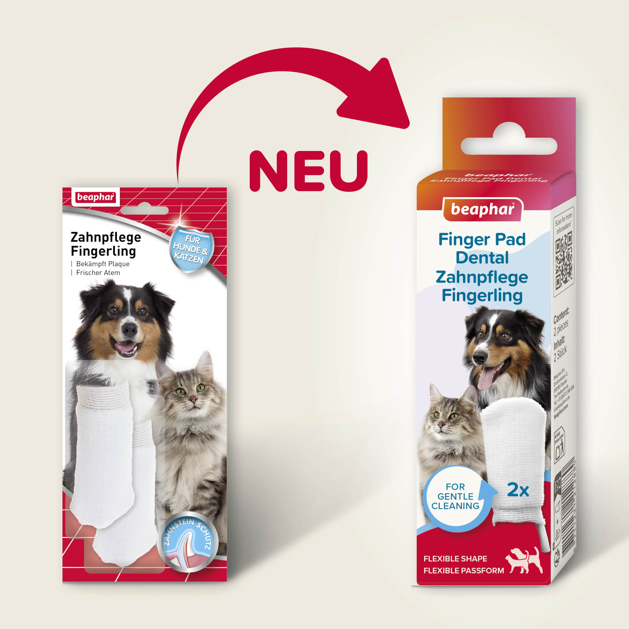 Beaphar Zahnpflege-Fingerling, 2 St.