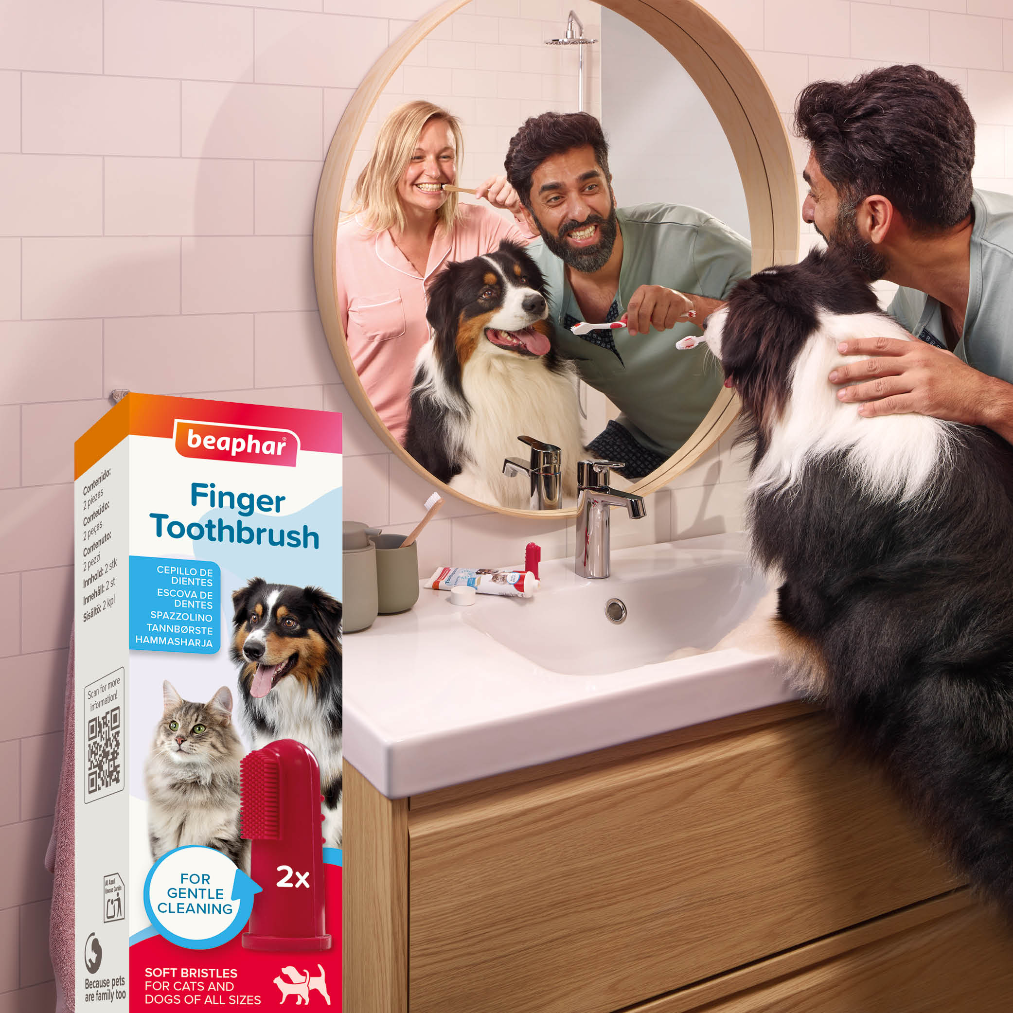 Beaphar Cepillo Dental de Dedo Perros y Gatos - 2u