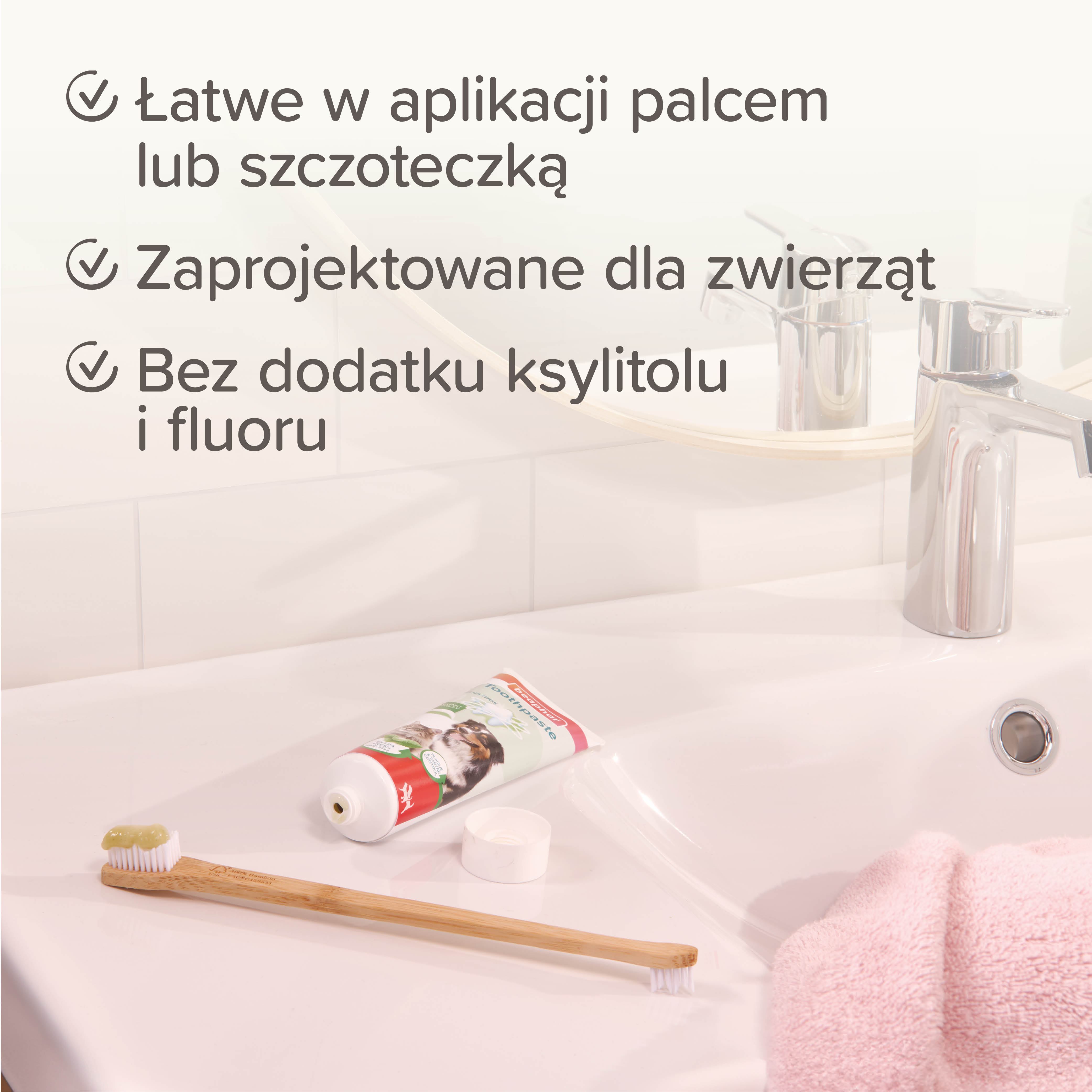 TOOTHPASTE MINT & PARSLEY - pasta do zębów - mięta/ pietruszka dla kotów i psów 100g